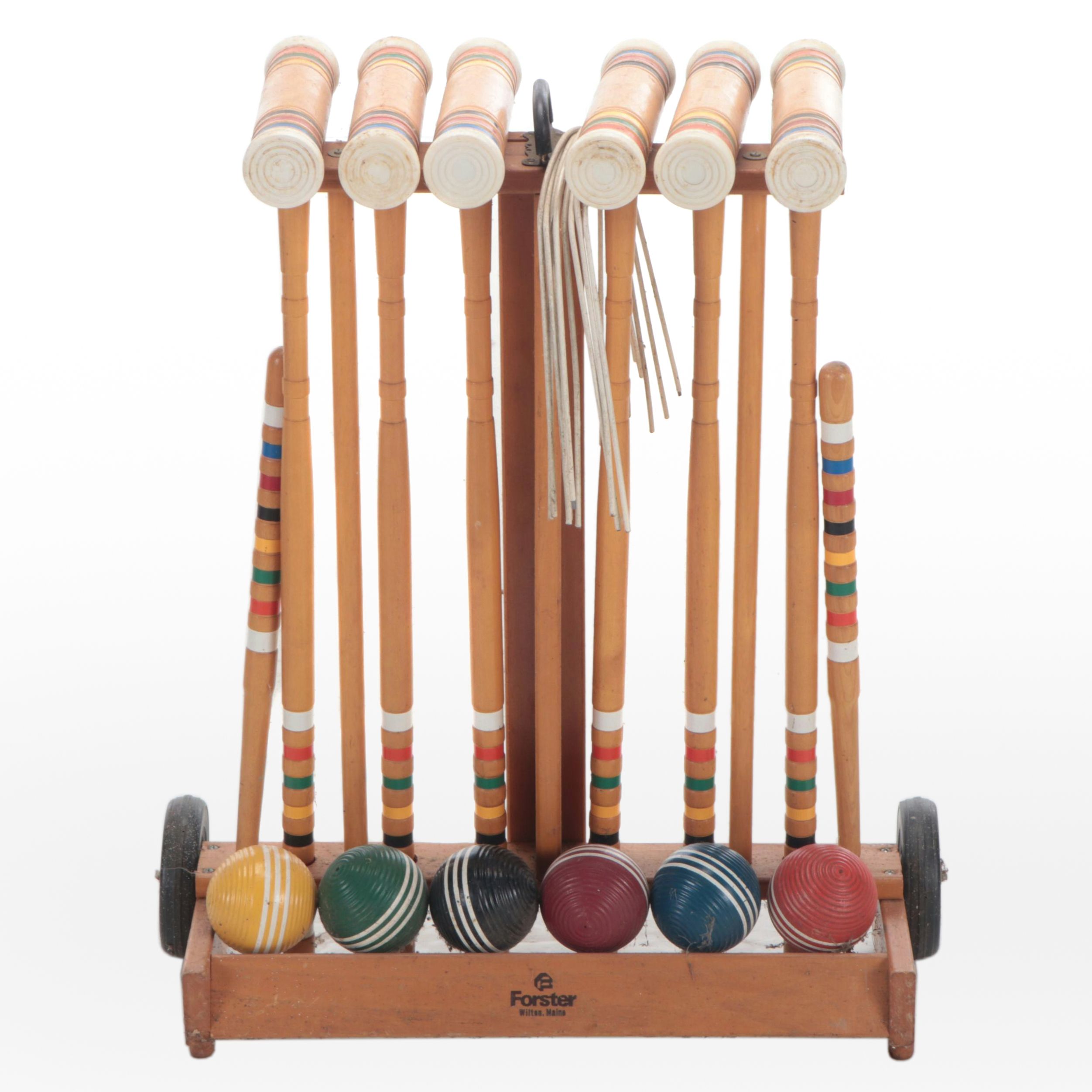 Forster Wooden Croquet Set, Late 20th Century