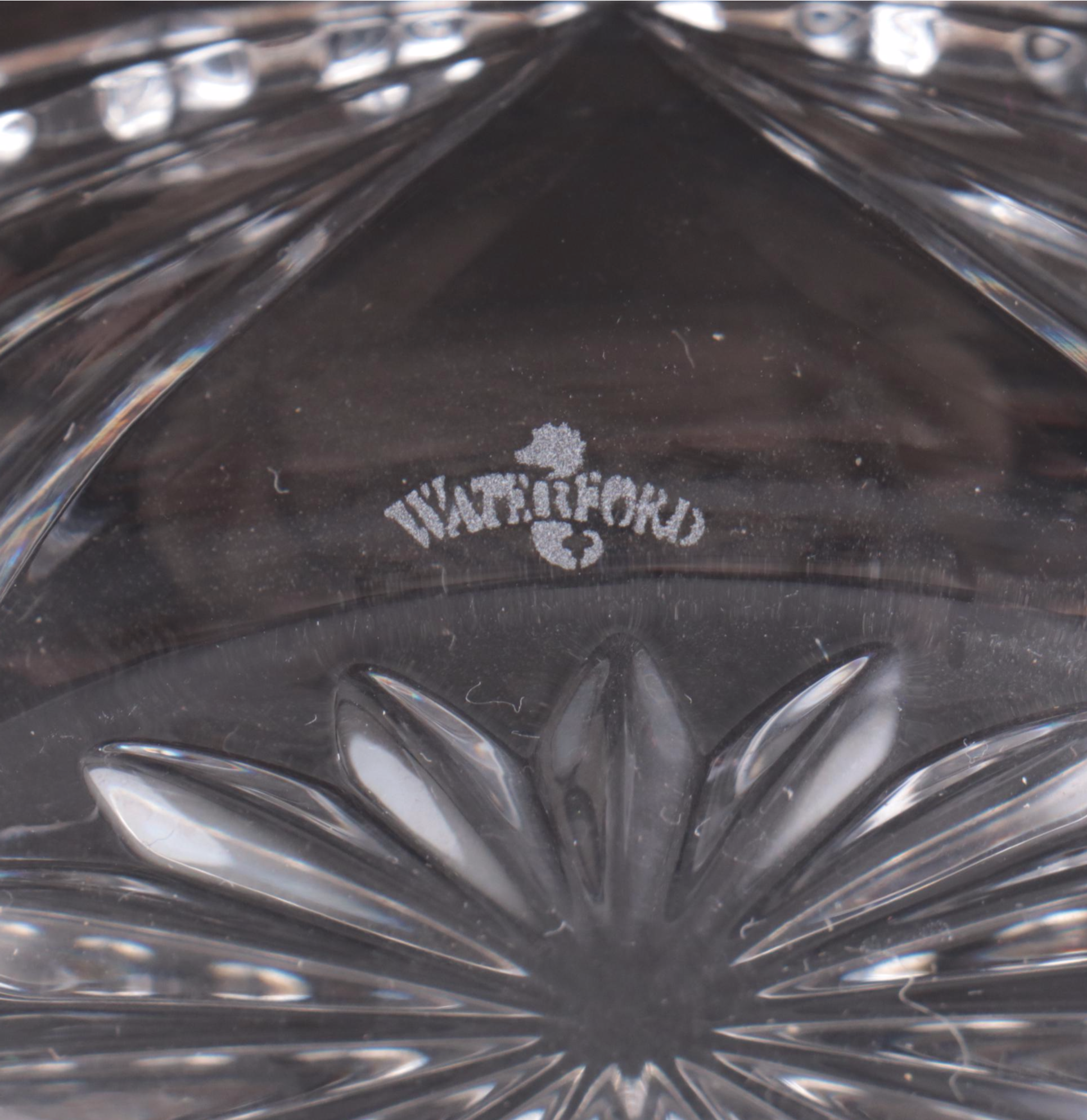 Waterford "Overture" Crystal Open Sugars and Oval Box