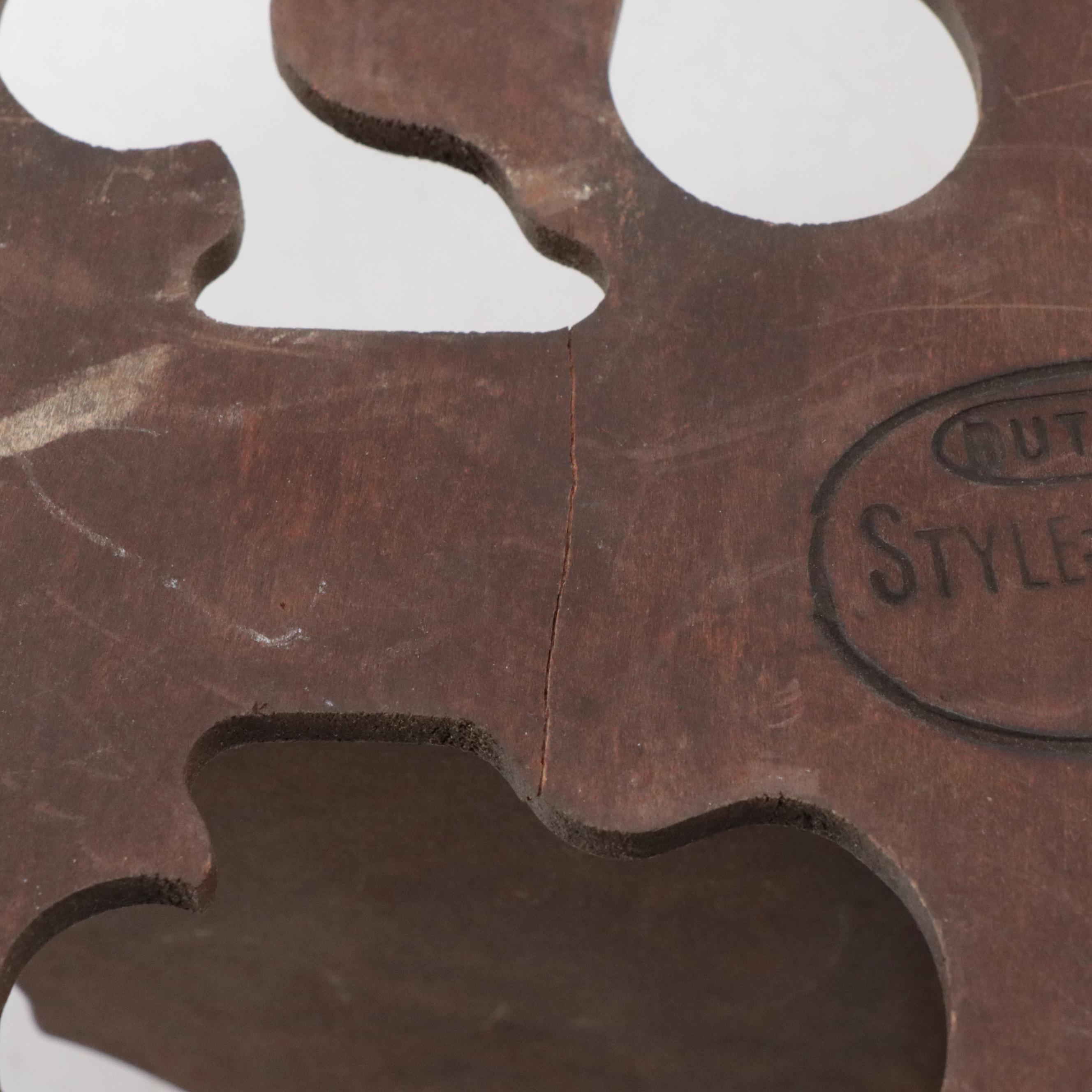 Butler Openwork Wooden Wall Shelves, Mid to Late 20th Century