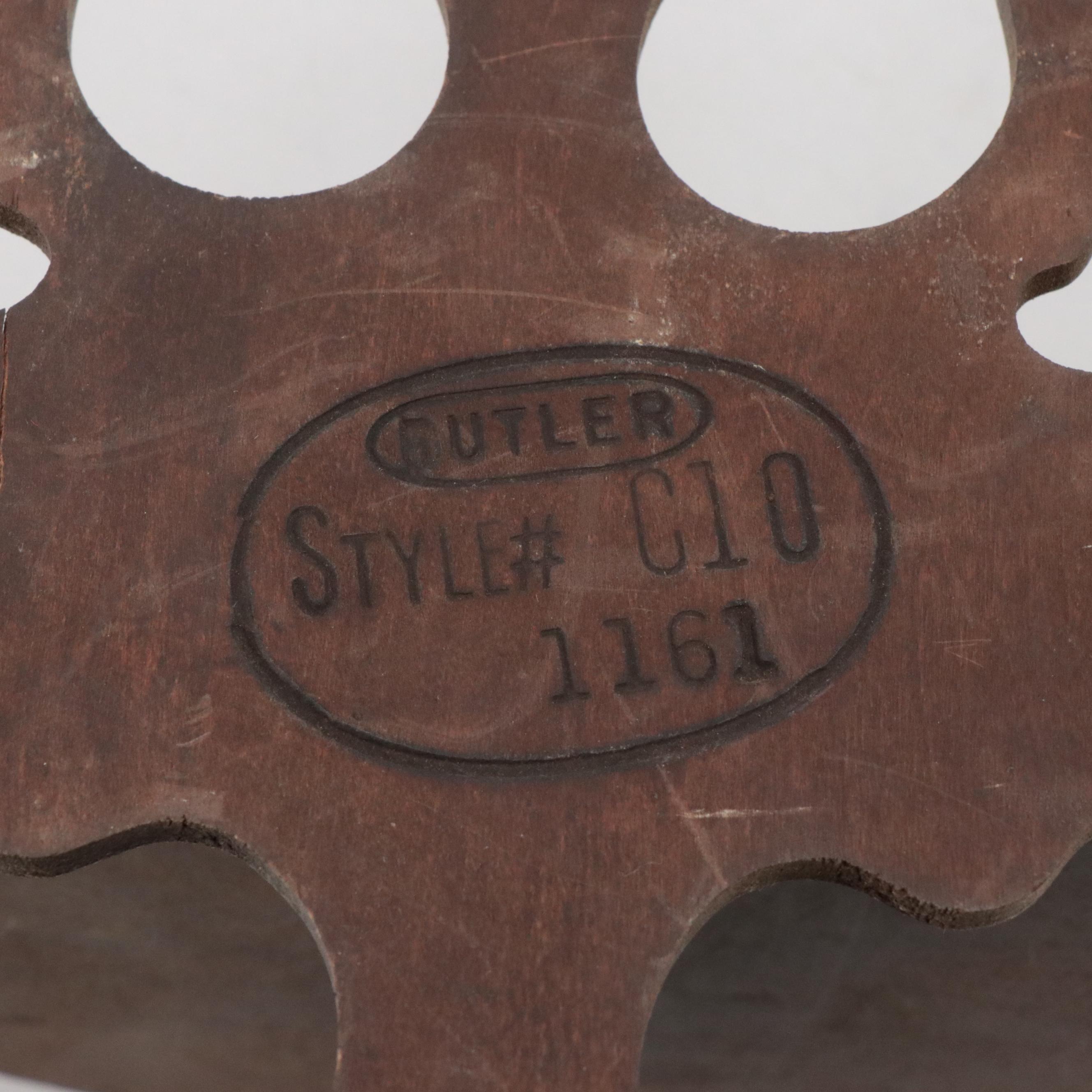 Butler Openwork Wooden Wall Shelves, Mid to Late 20th Century