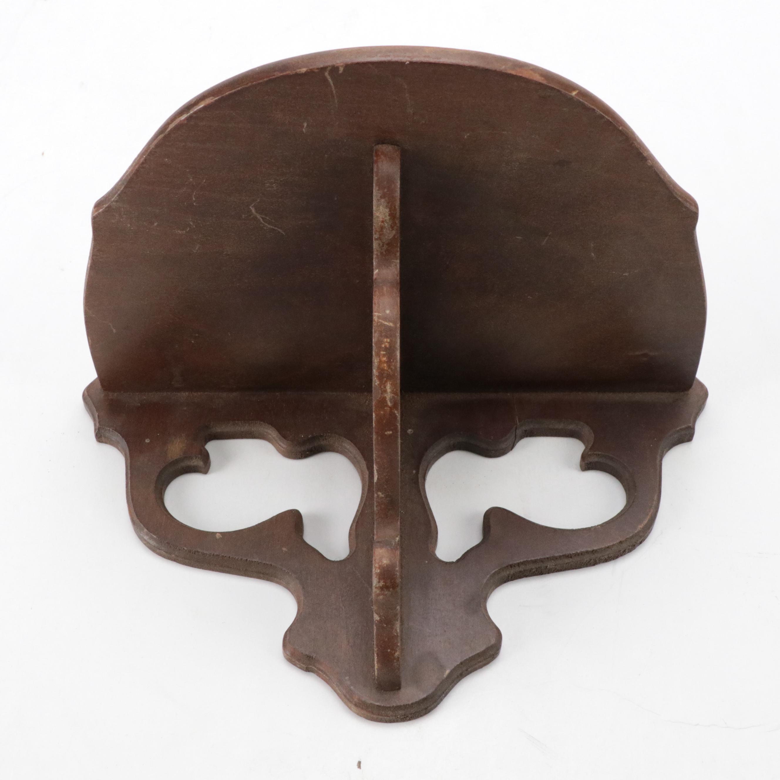 Butler Openwork Wooden Wall Shelves, Mid to Late 20th Century