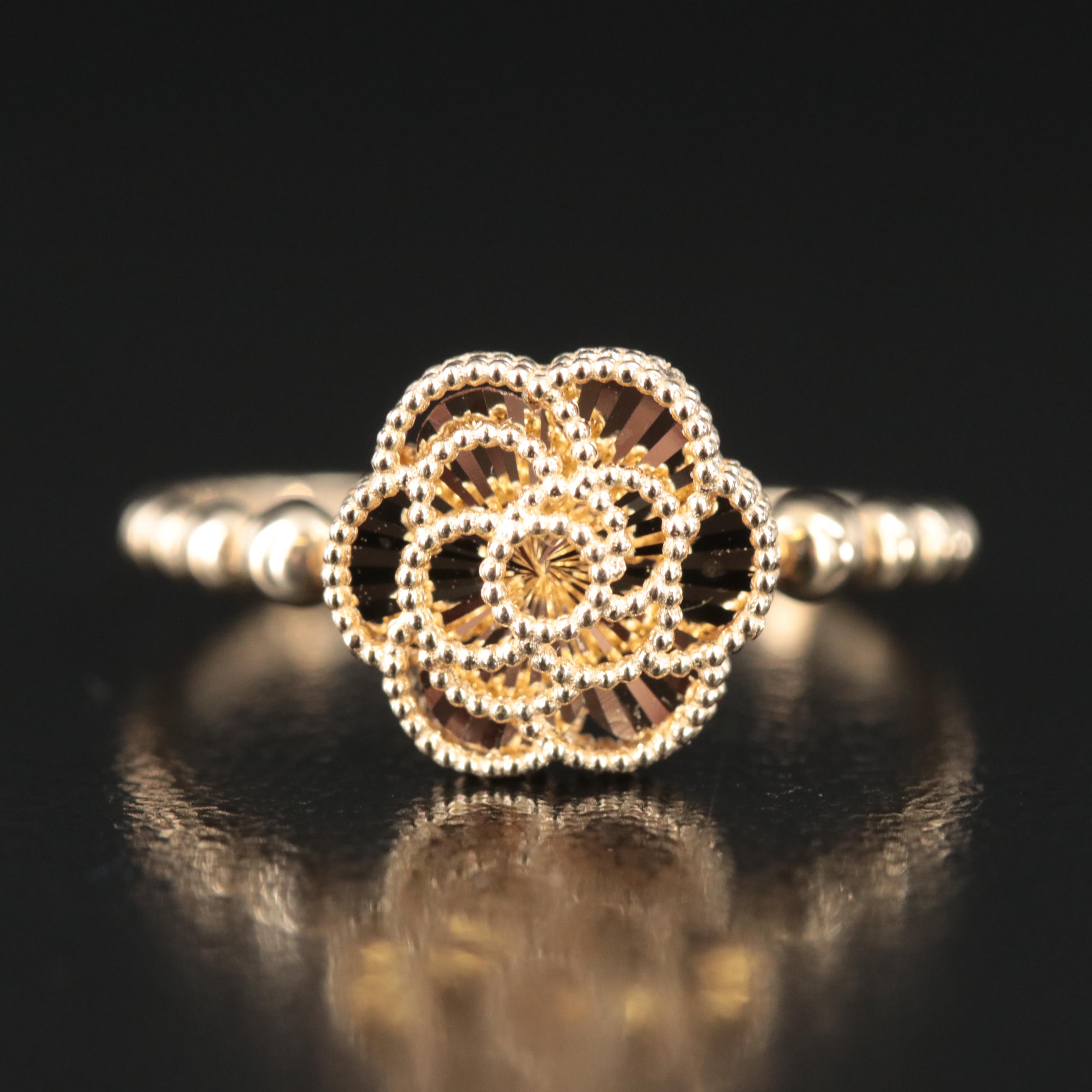 14K Flower Ring