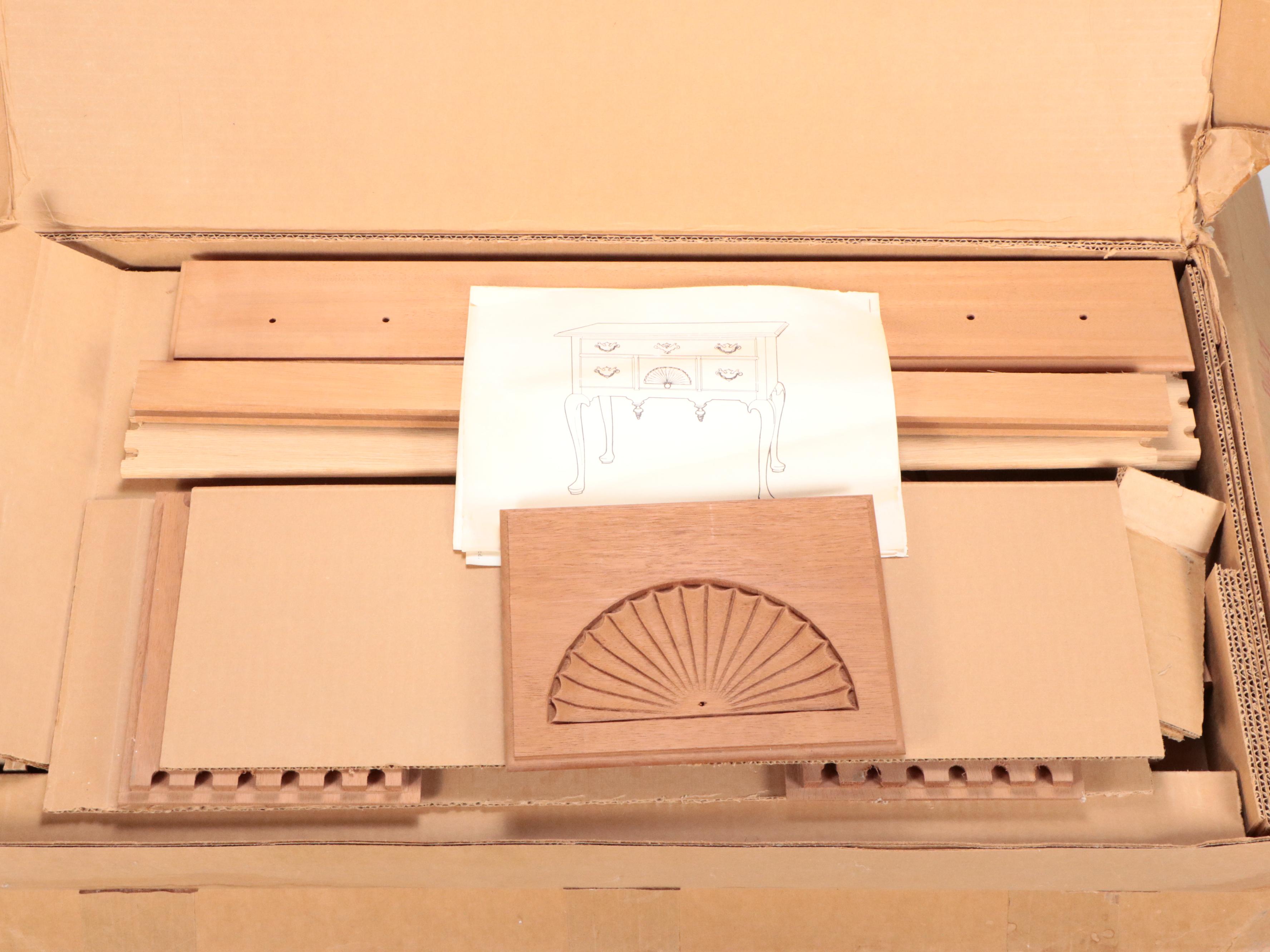 The Bartley Collection Ltd. Queen Anne Style Wood Lowboy