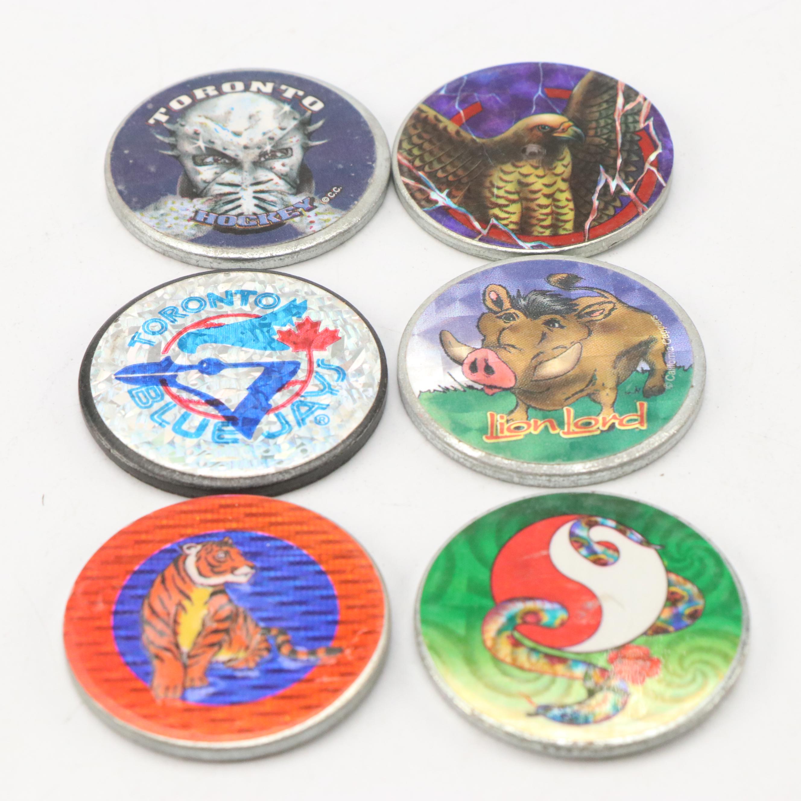 Pinnacle Mint NASCAR Drivers Collectible Coins with Pogs and Pocket Watch