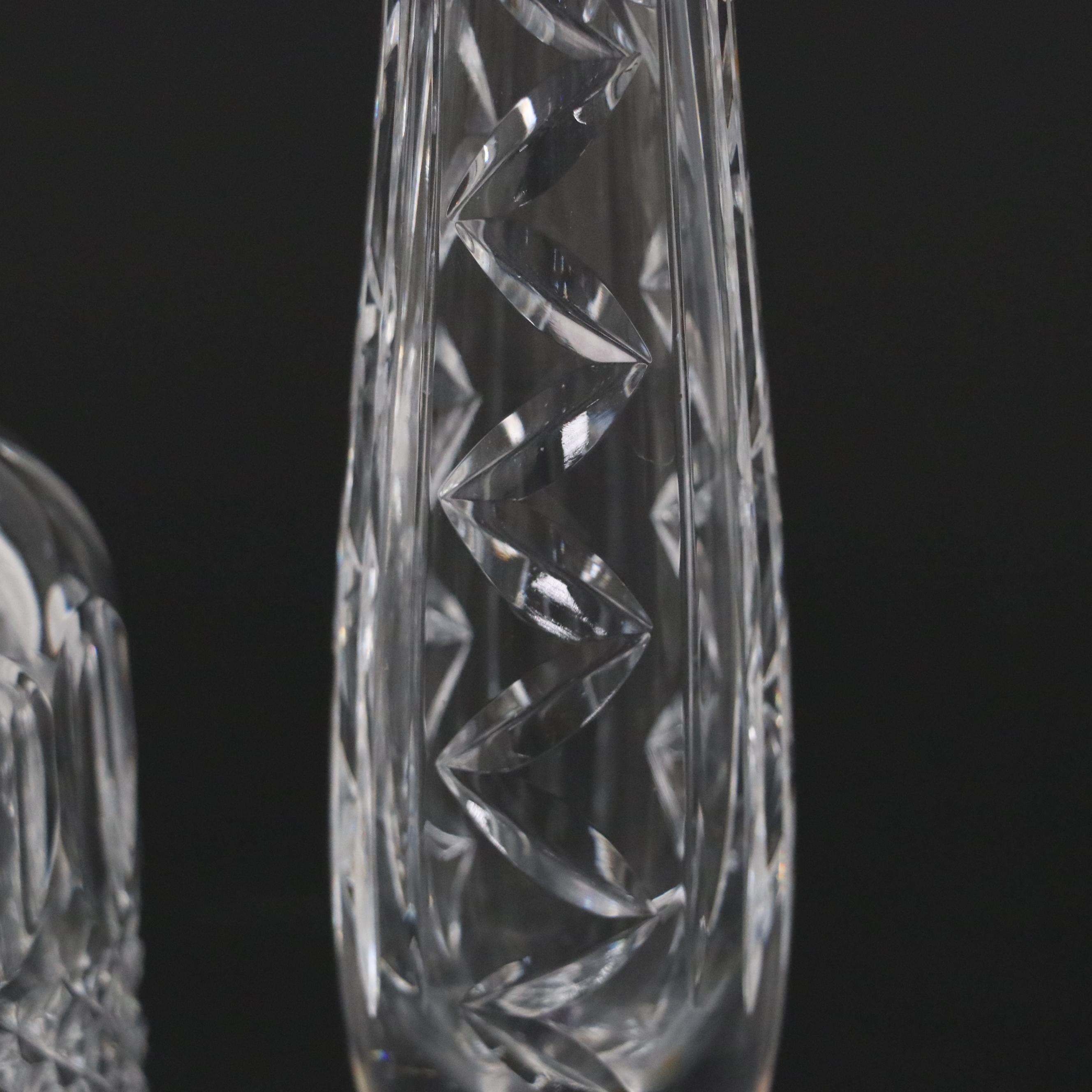 Waterford "Colleen Short Stem" Bell, Crystal Golf Club Head Paperweight, Vases
