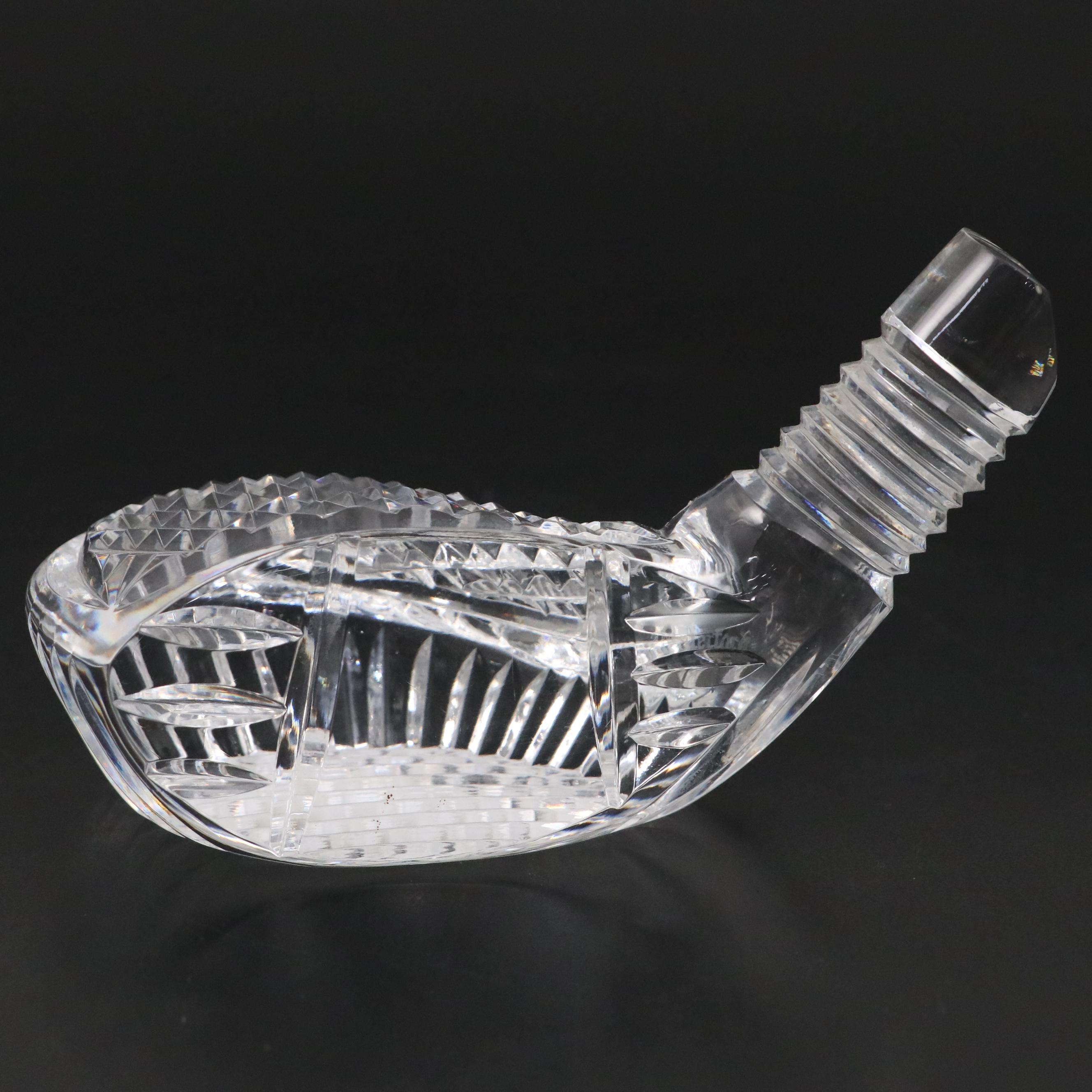 Waterford "Colleen Short Stem" Bell, Crystal Golf Club Head Paperweight, Vases