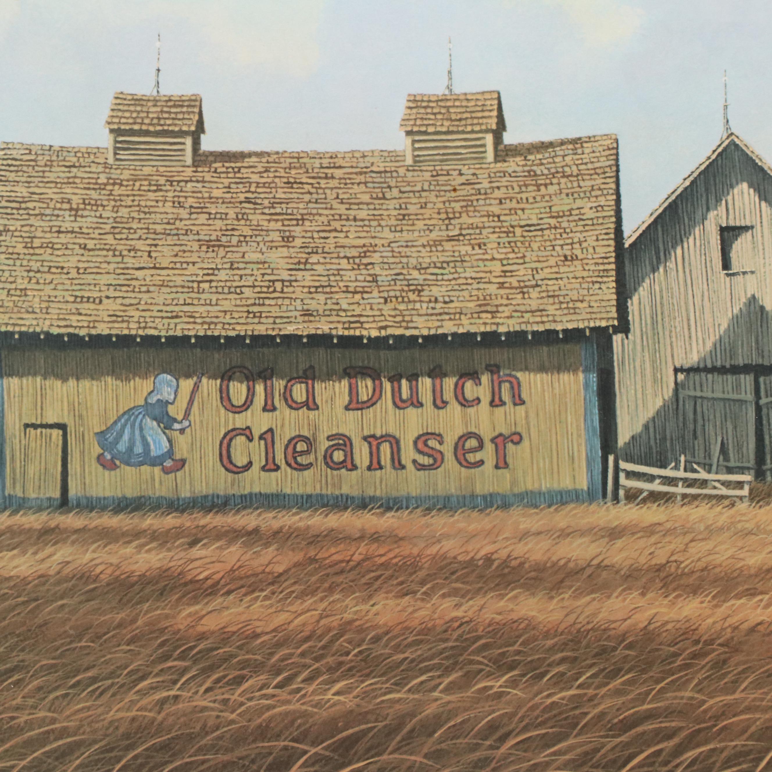 Jim Harrison Offset Lithograph of Countryside Landscape