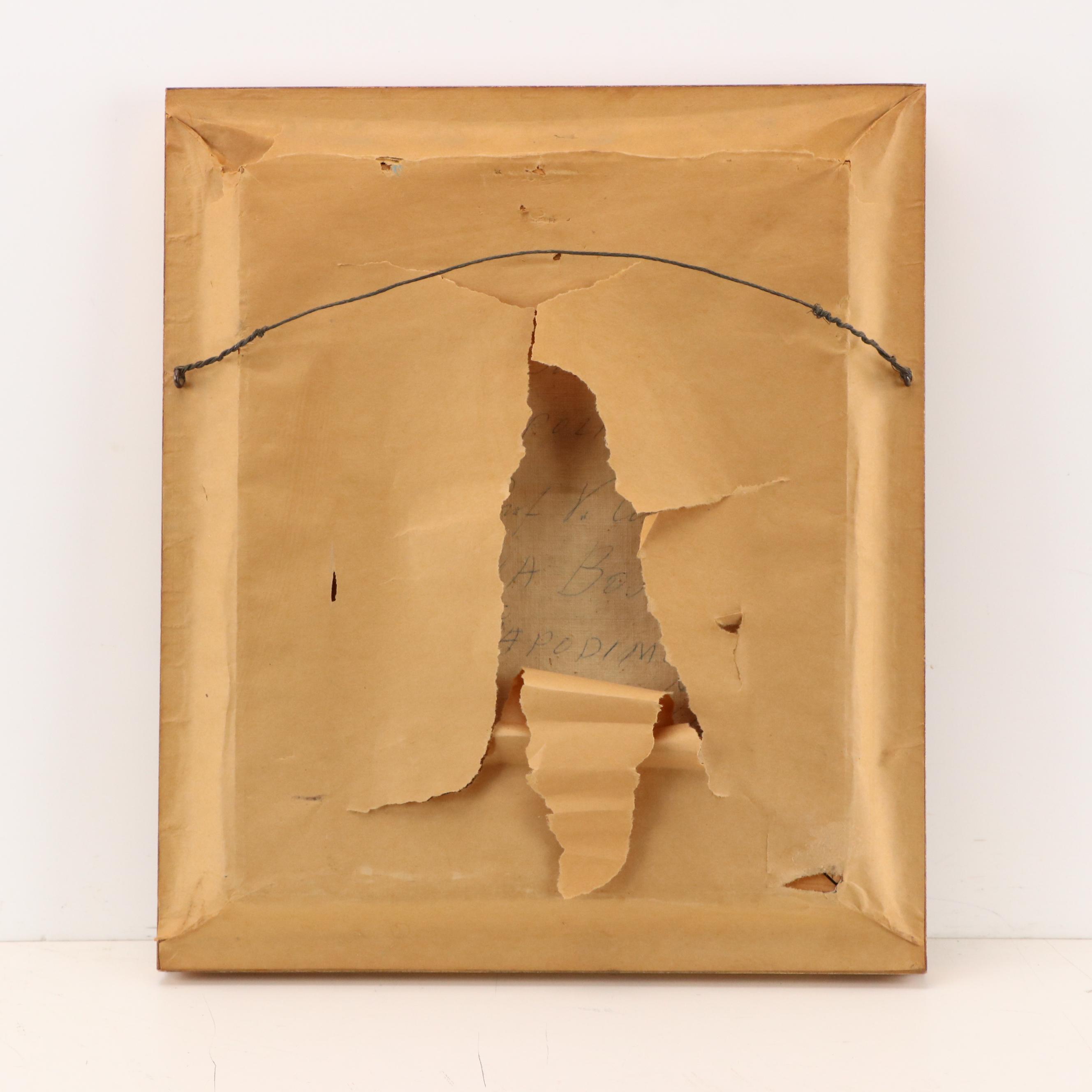 B. Ciappa Italian Cityscape Oil Painting "Piazza S. Eligio"