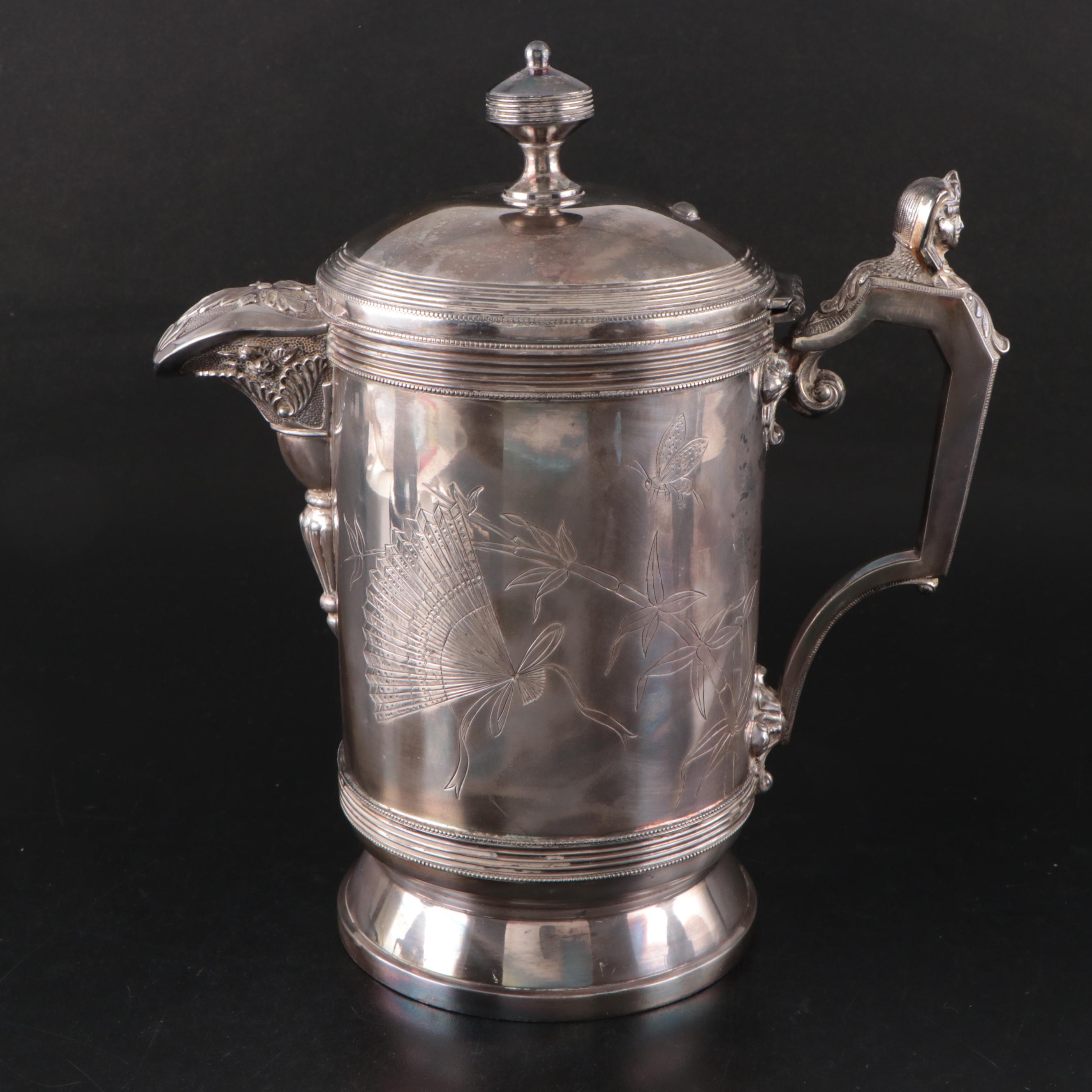 English Maleham & Yeomans Sterling Bostered MOP Knives with Other Tableware