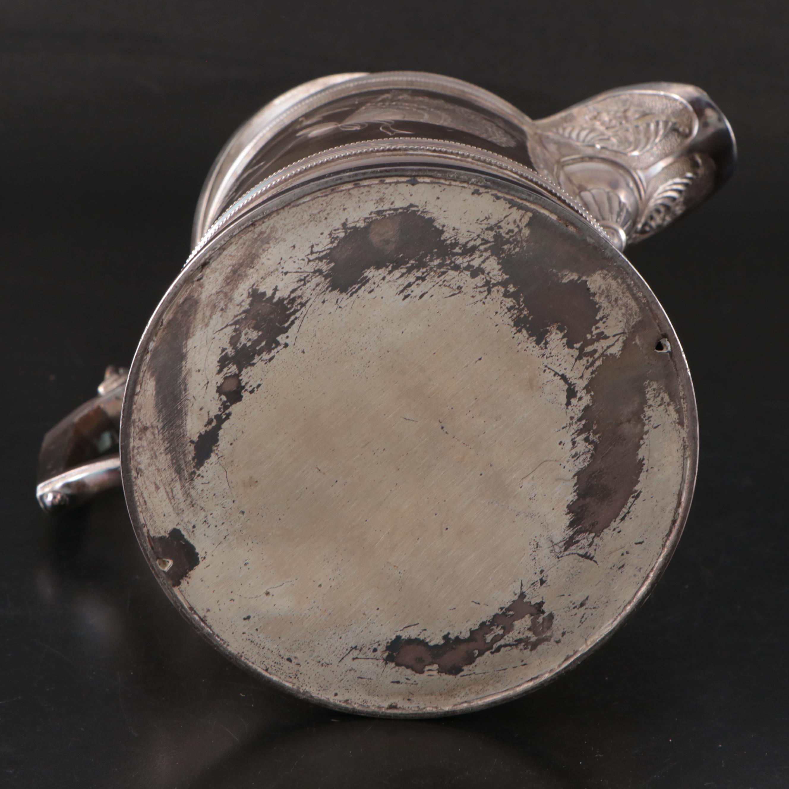 English Maleham & Yeomans Sterling Bostered MOP Knives with Other Tableware