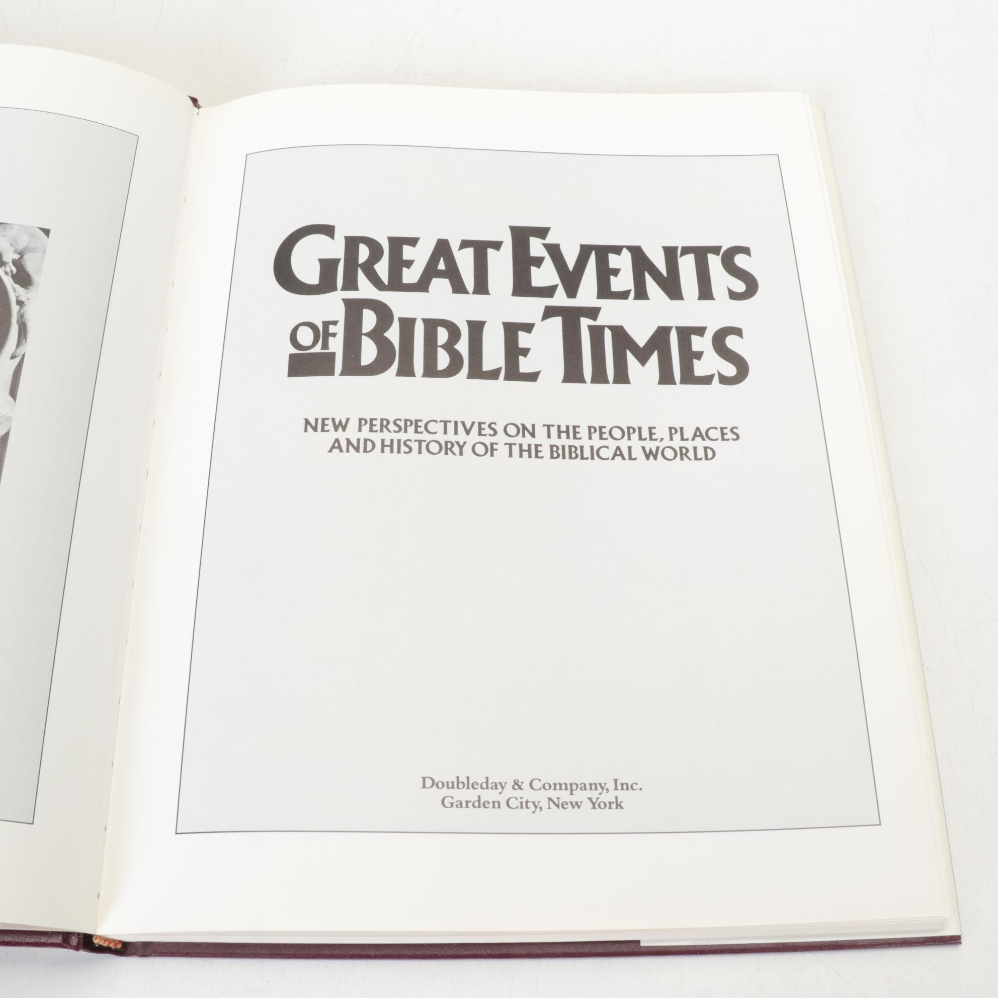 "Great Events of Bible Times" and Other World History Hardcover Books