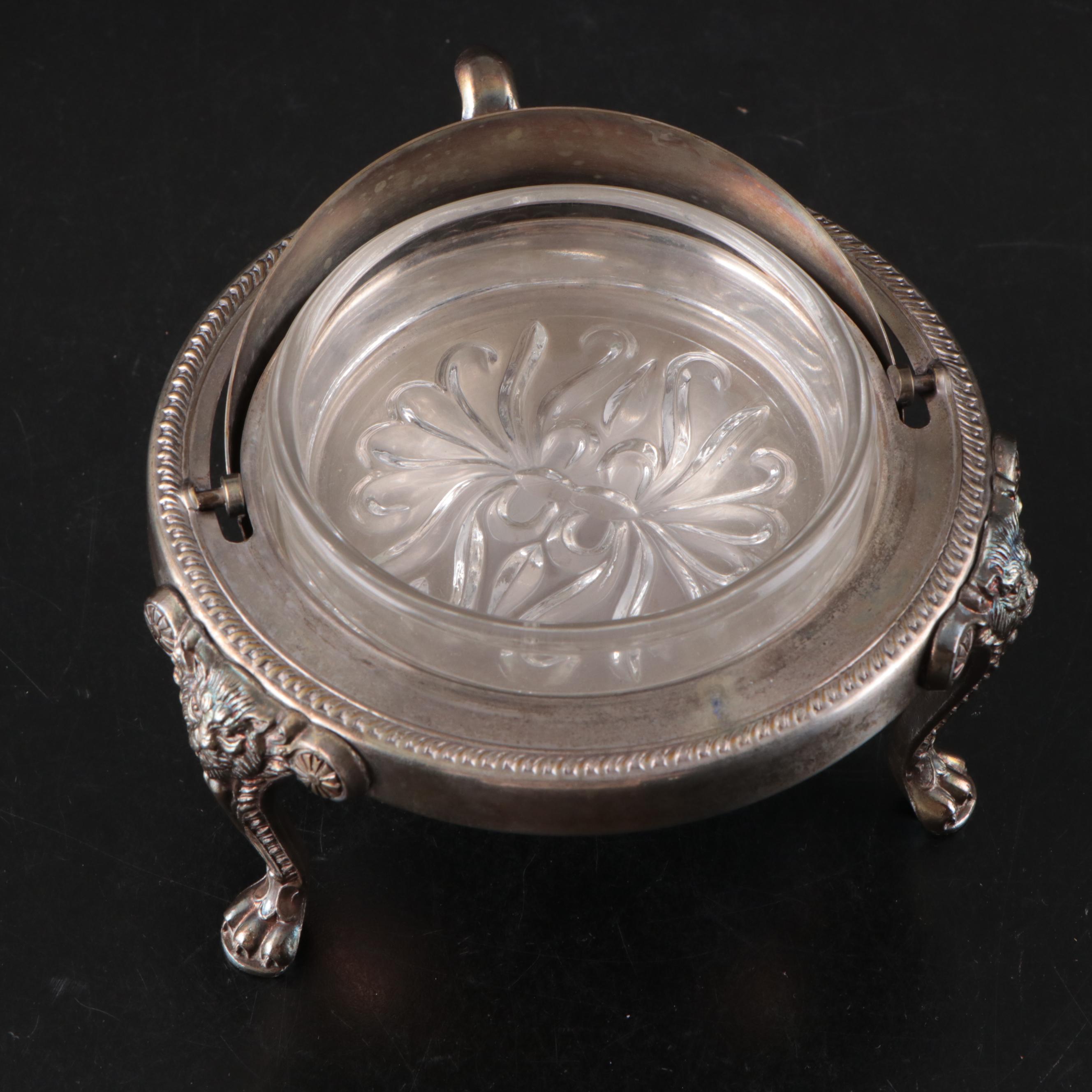 English Maleham & Yeomans Sterling Bostered MOP Knives with Other Tableware