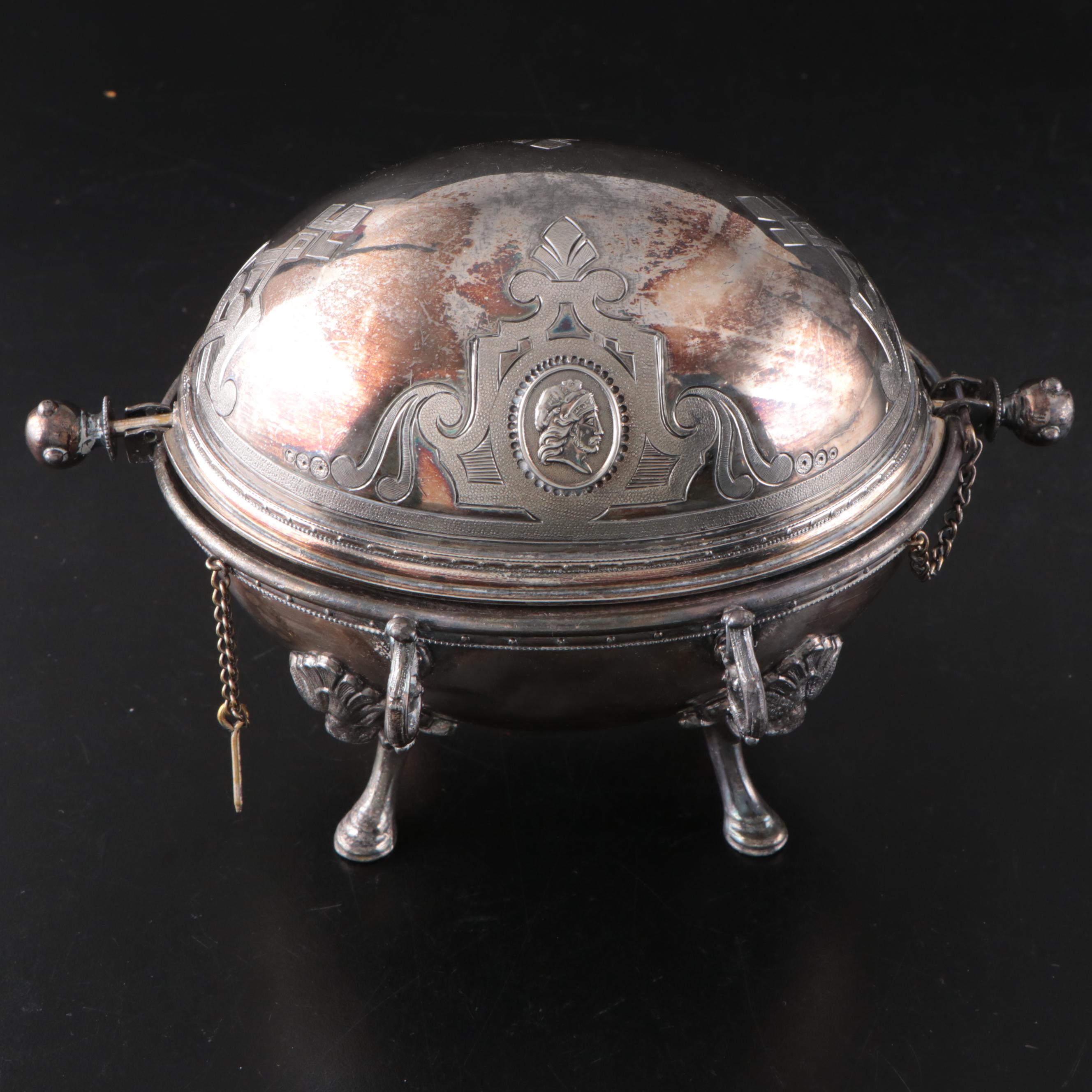 English Maleham & Yeomans Sterling Bostered MOP Knives with Other Tableware