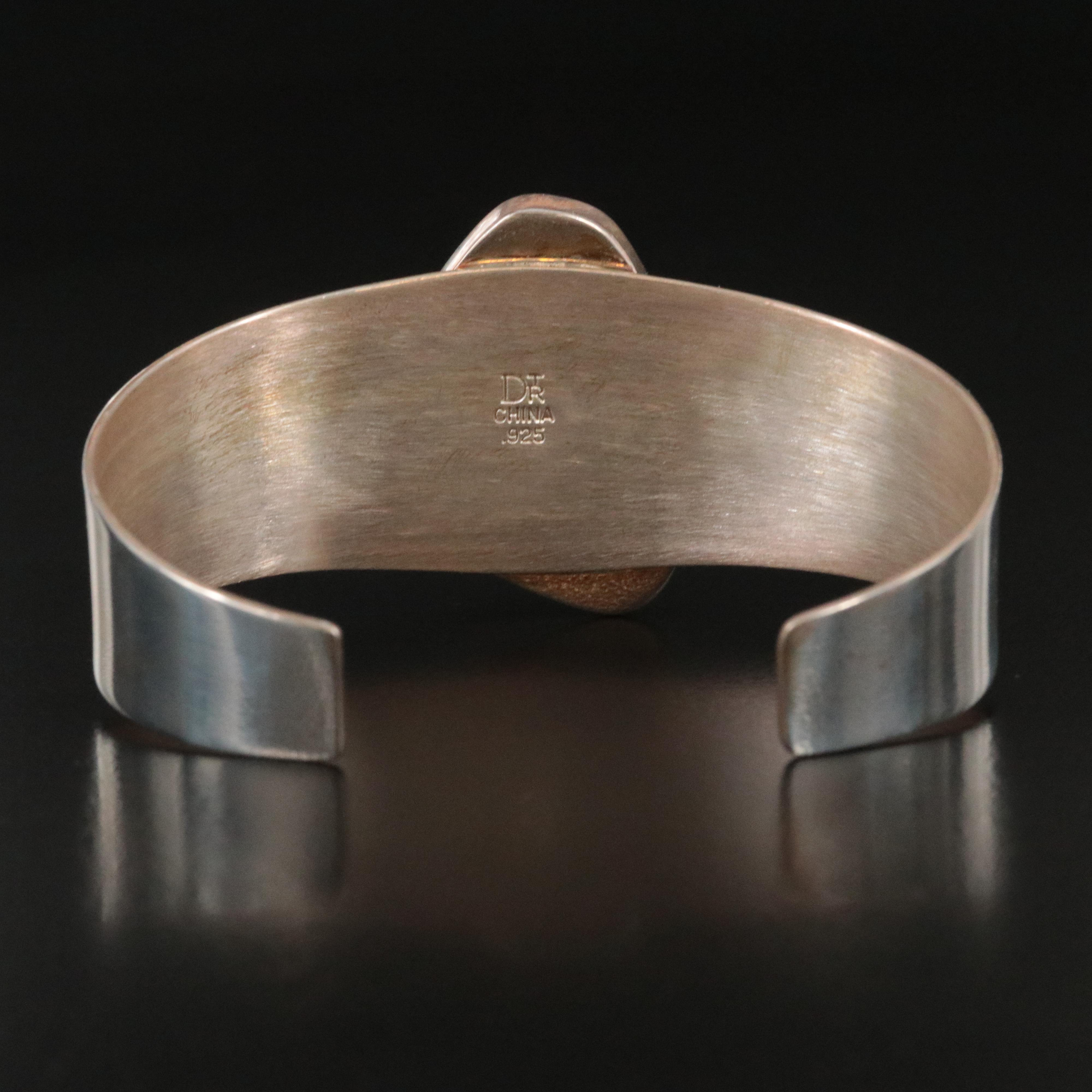 Desert Rose Trading Sterling Chalcedony Cuff