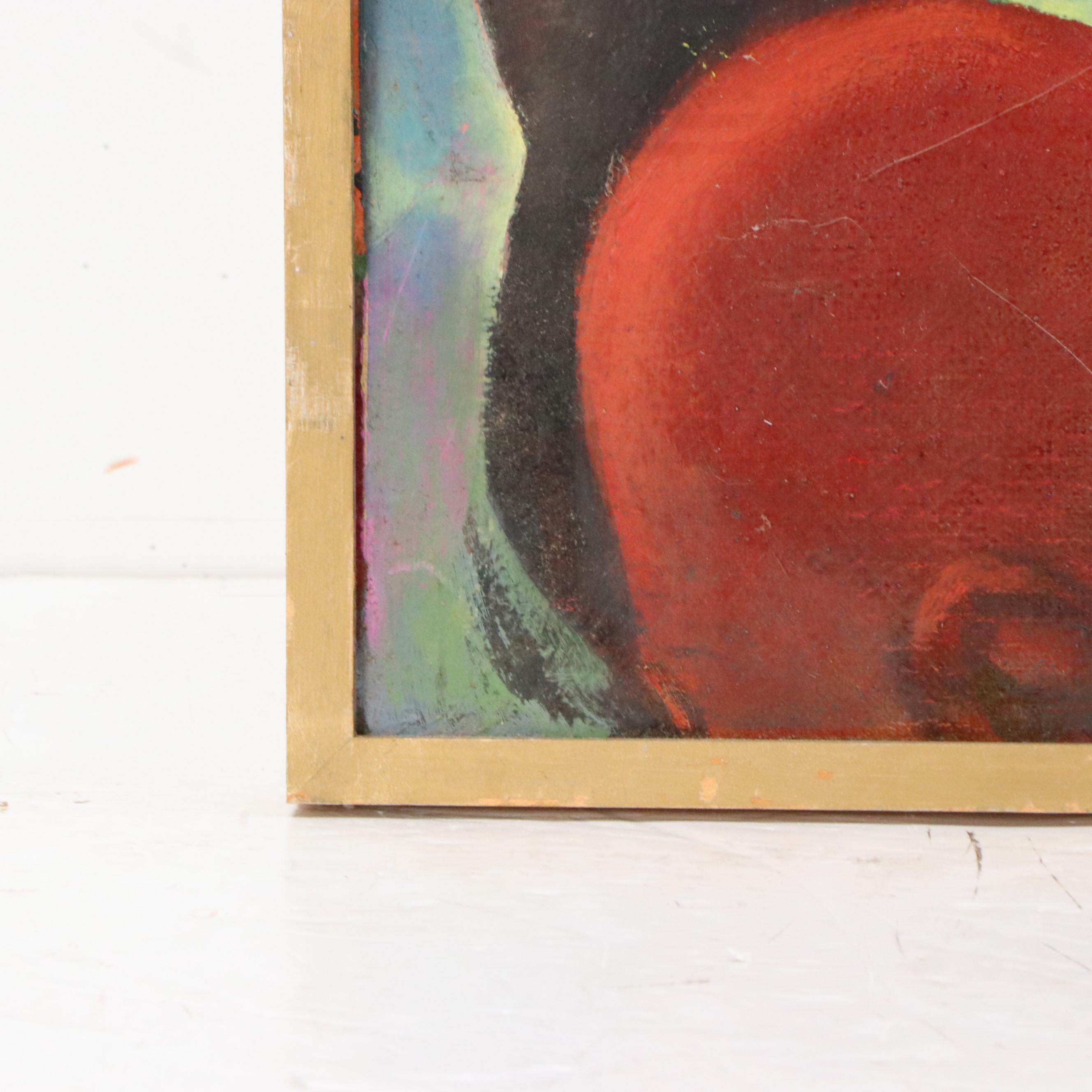 Kenneth Corbin Brooks Surreal Oil Painting of Heads, Circa 1978