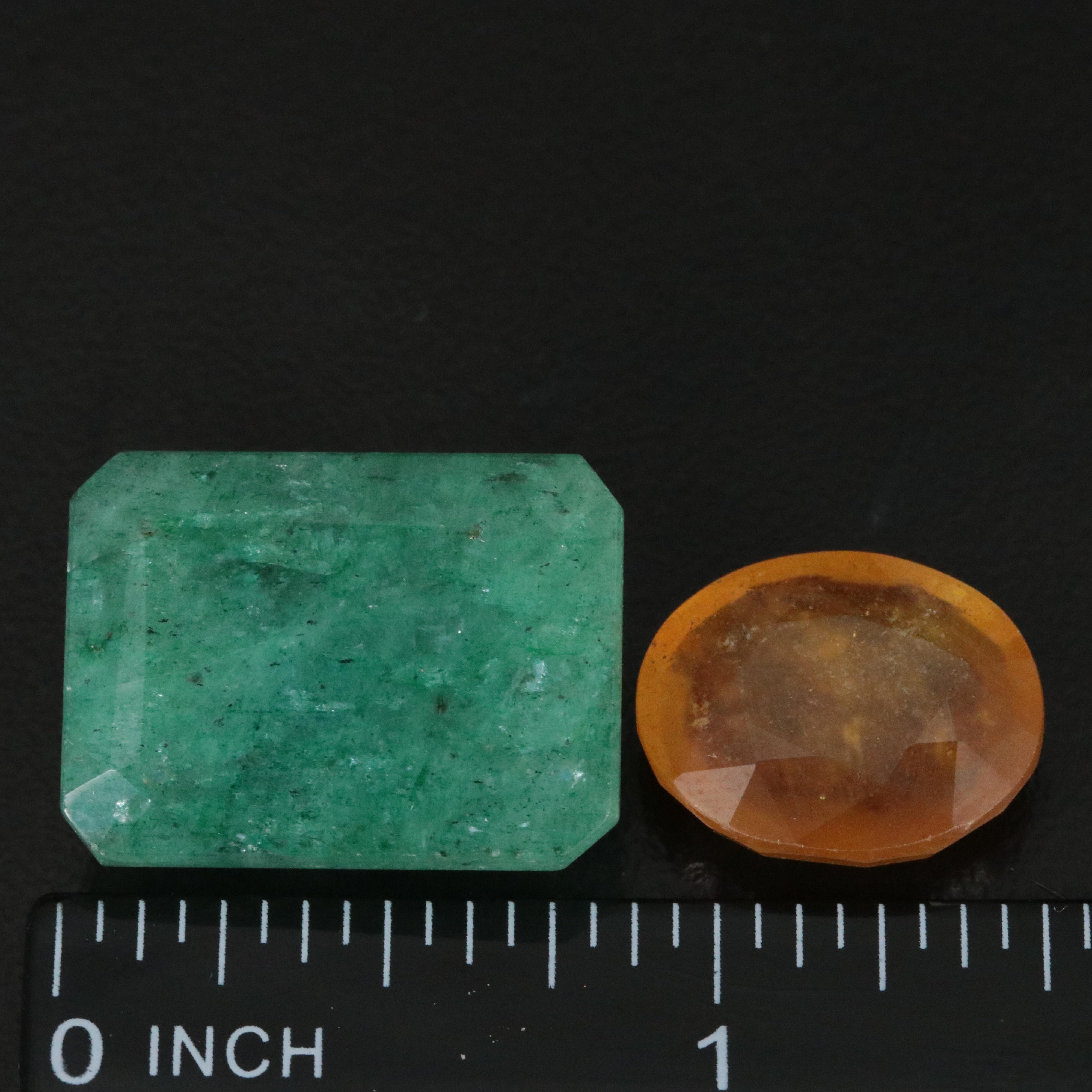 Loose Filled Corundum and Beryl