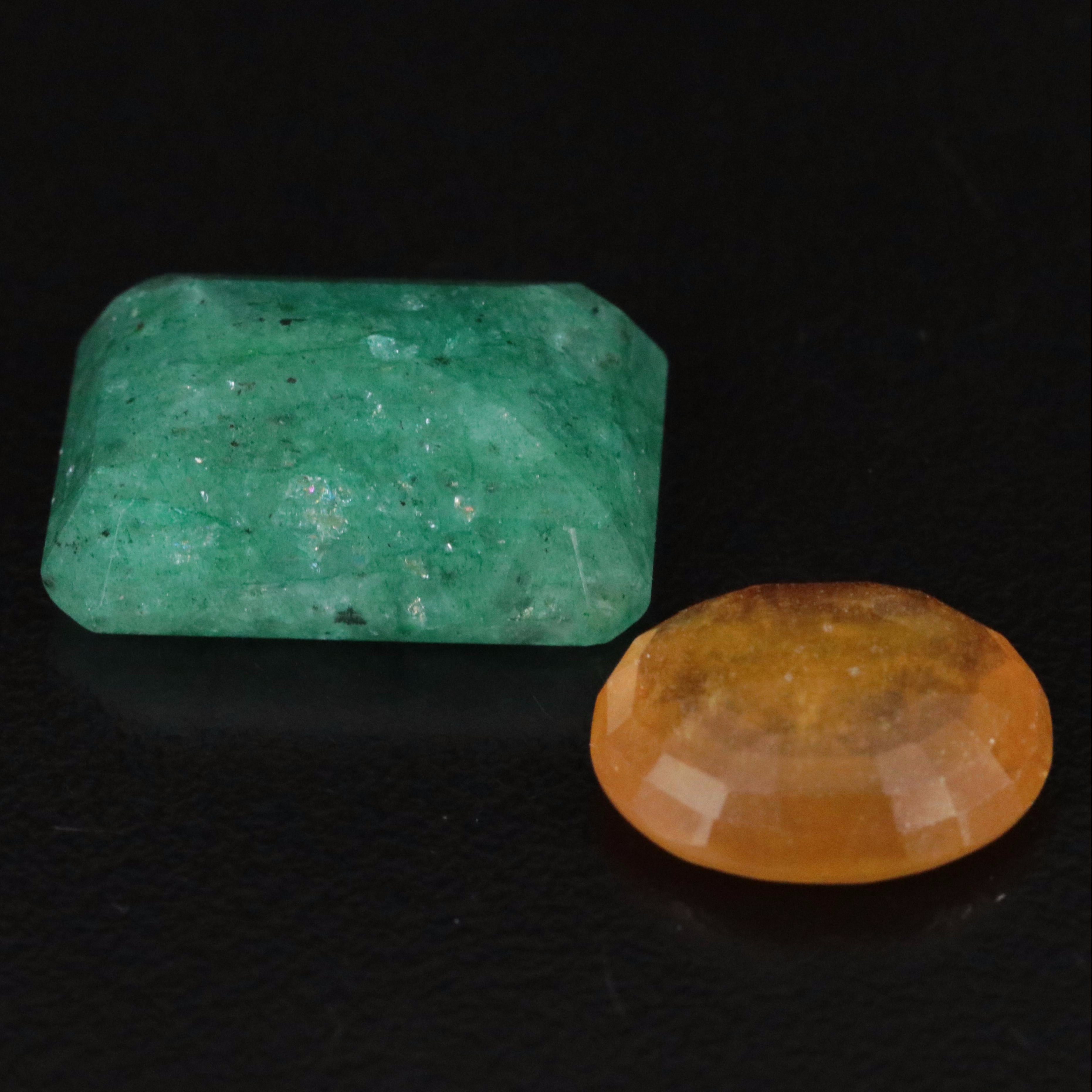 Loose Filled Corundum and Beryl