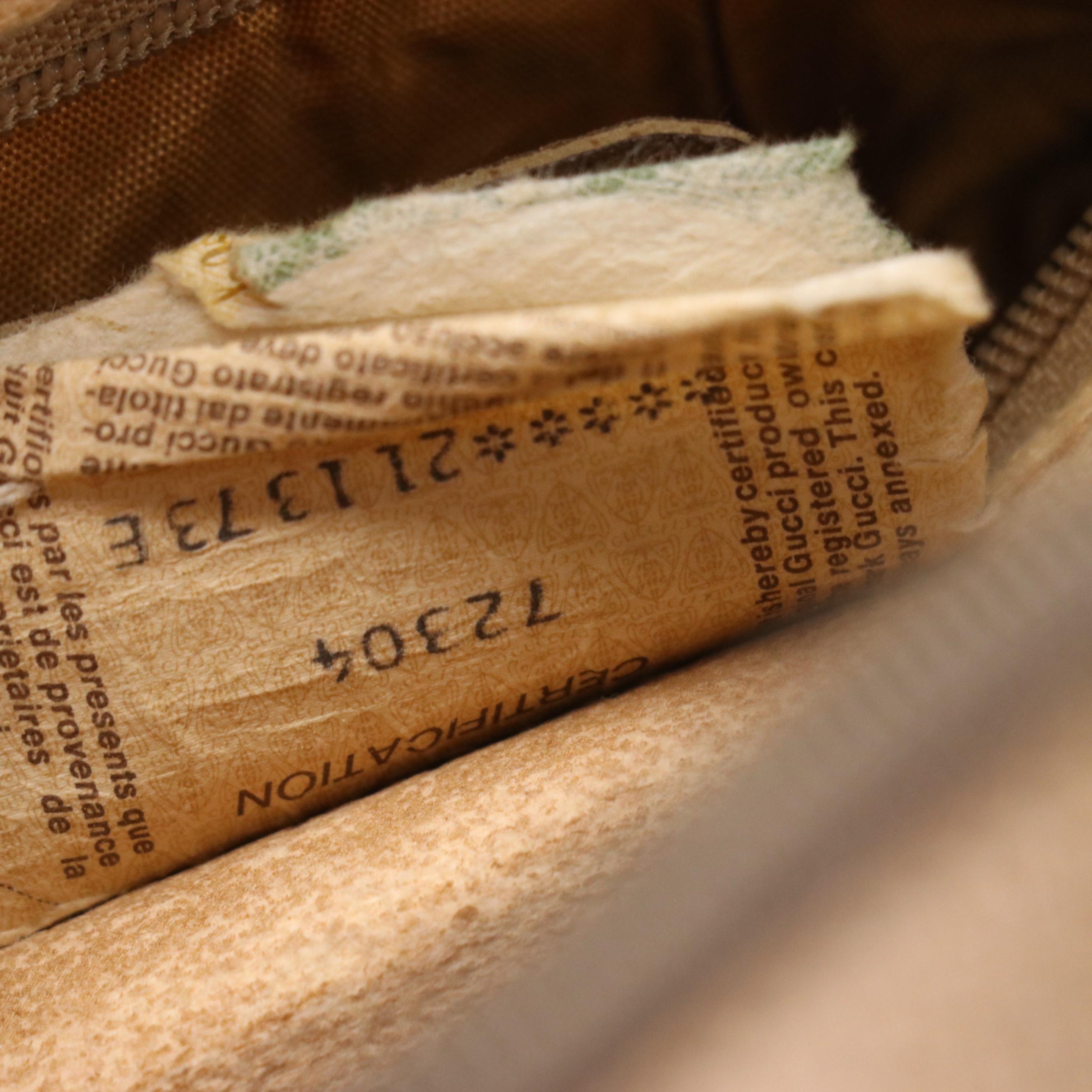 Gucci Accessory Collection GG Supreme Canvas and Leather Boston Bag