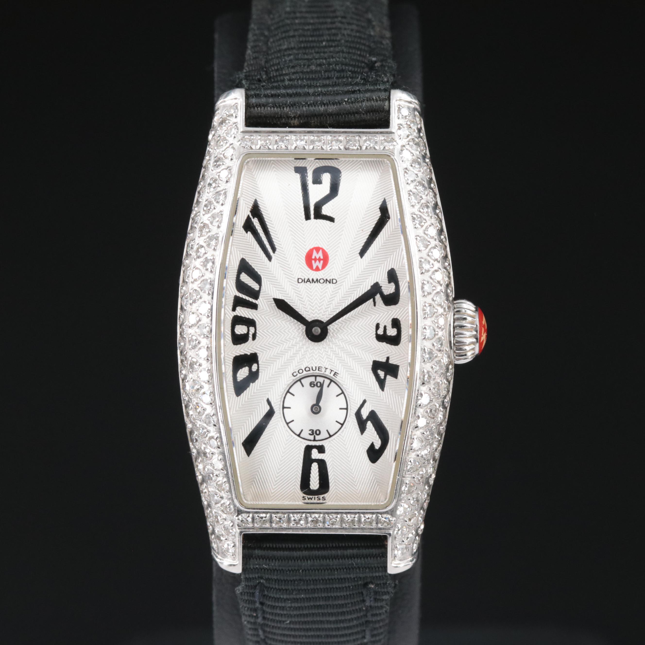 Michele Coquette Diamond Set Watch
