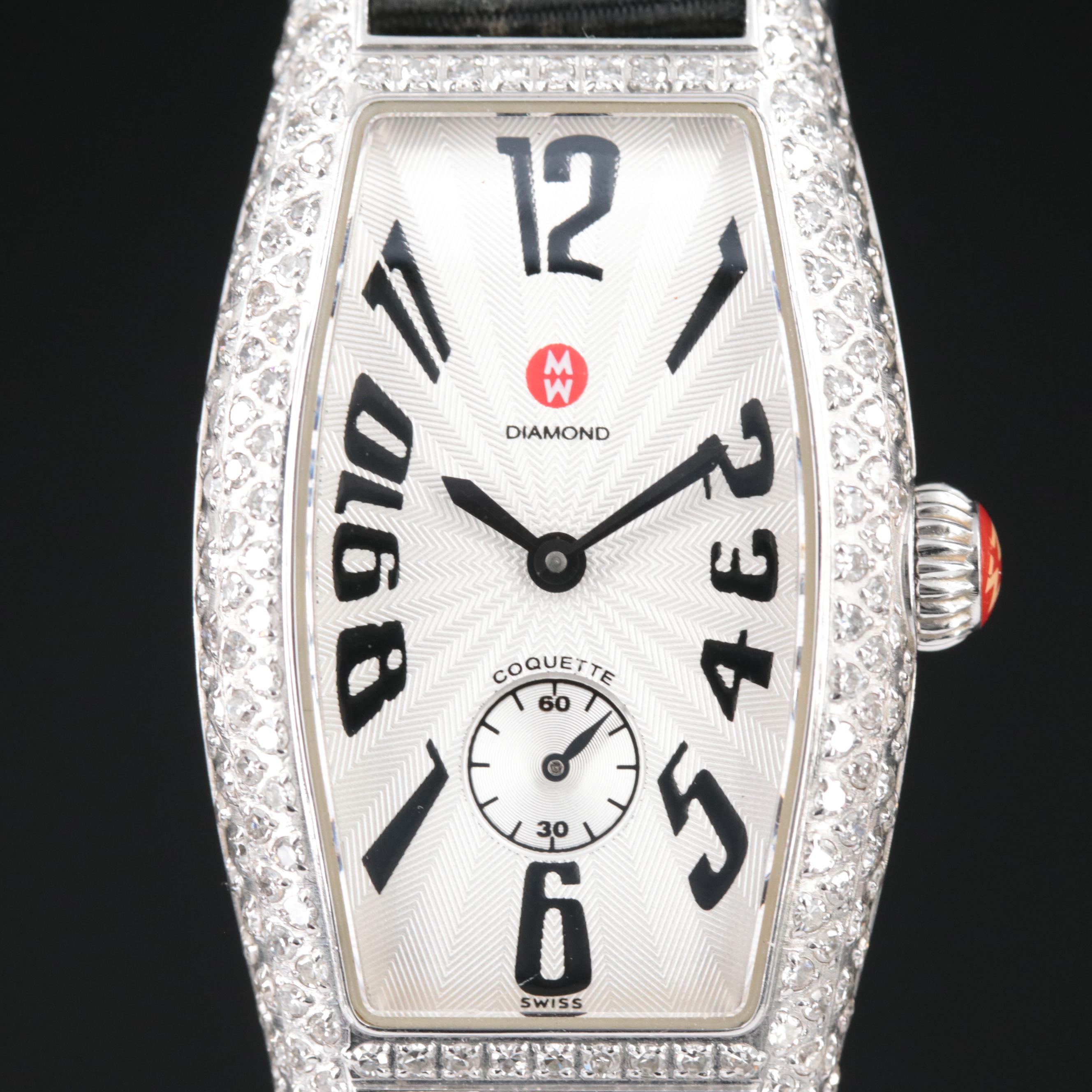 Michele Coquette Diamond Set Watch