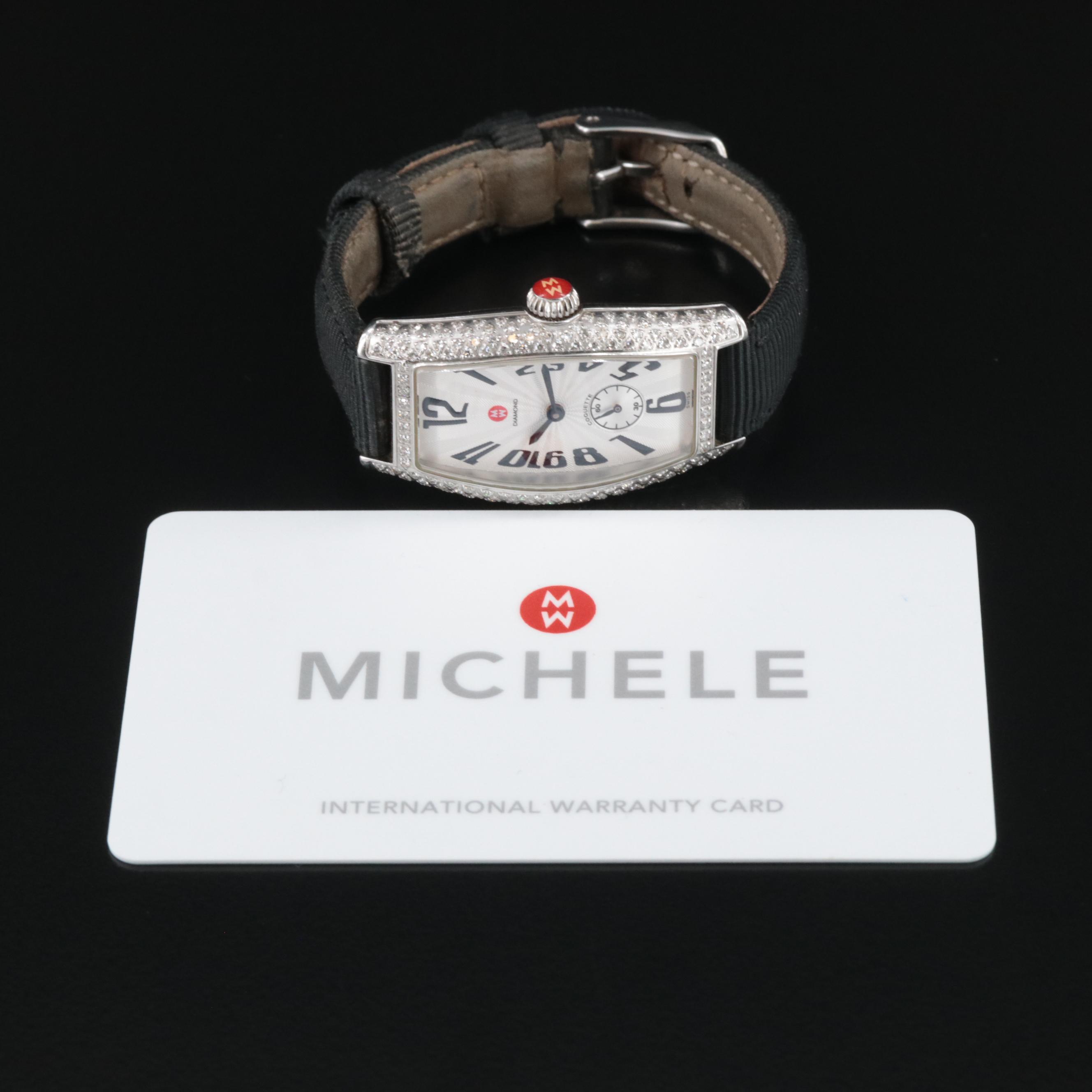 Michele Coquette Diamond Set Watch