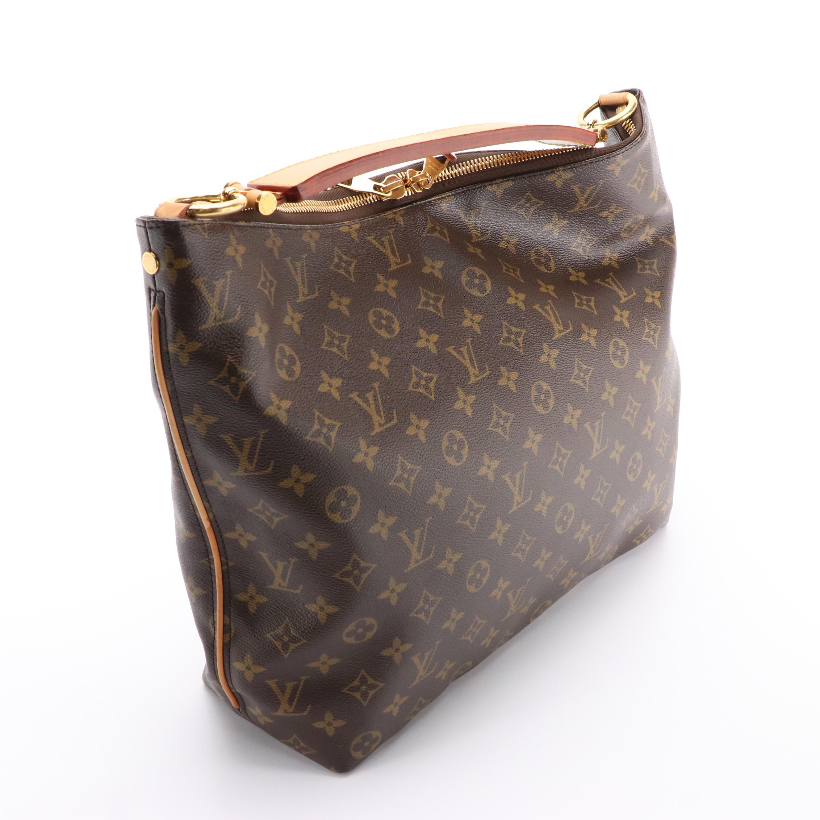 Louis Vuitton Sully PM Shoulder Bag in Monogram Canvas with Vachetta Leather