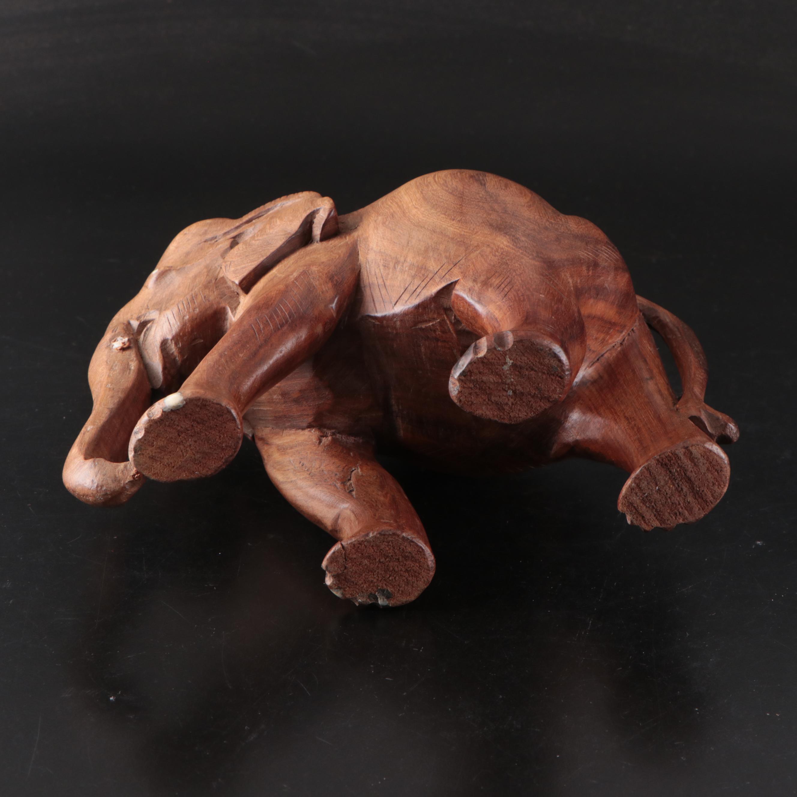 IKEA "STOCKHOLM" Stainless Bowl and Other Elephant Figures