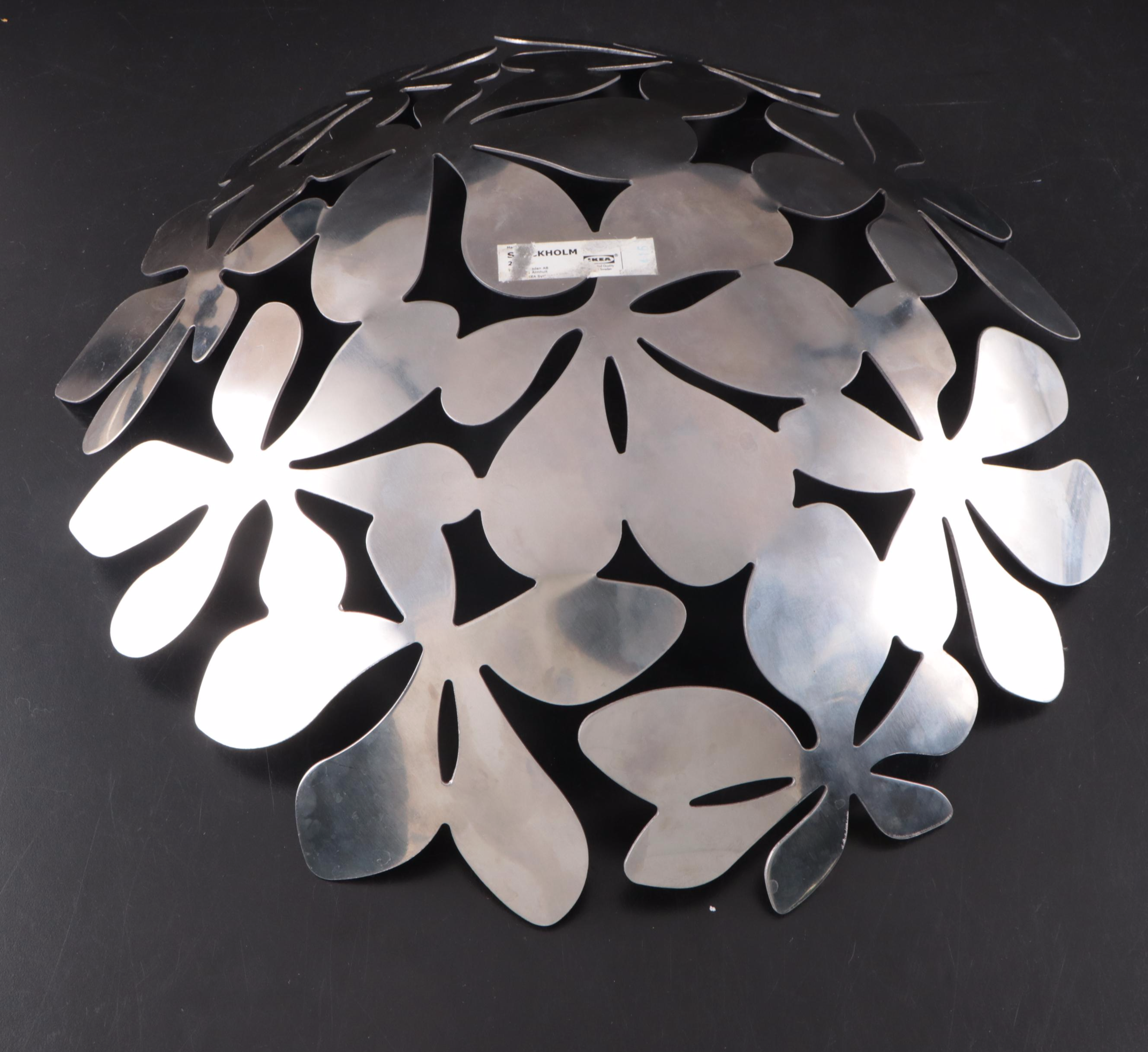 IKEA "STOCKHOLM" Stainless Bowl and Other Elephant Figures