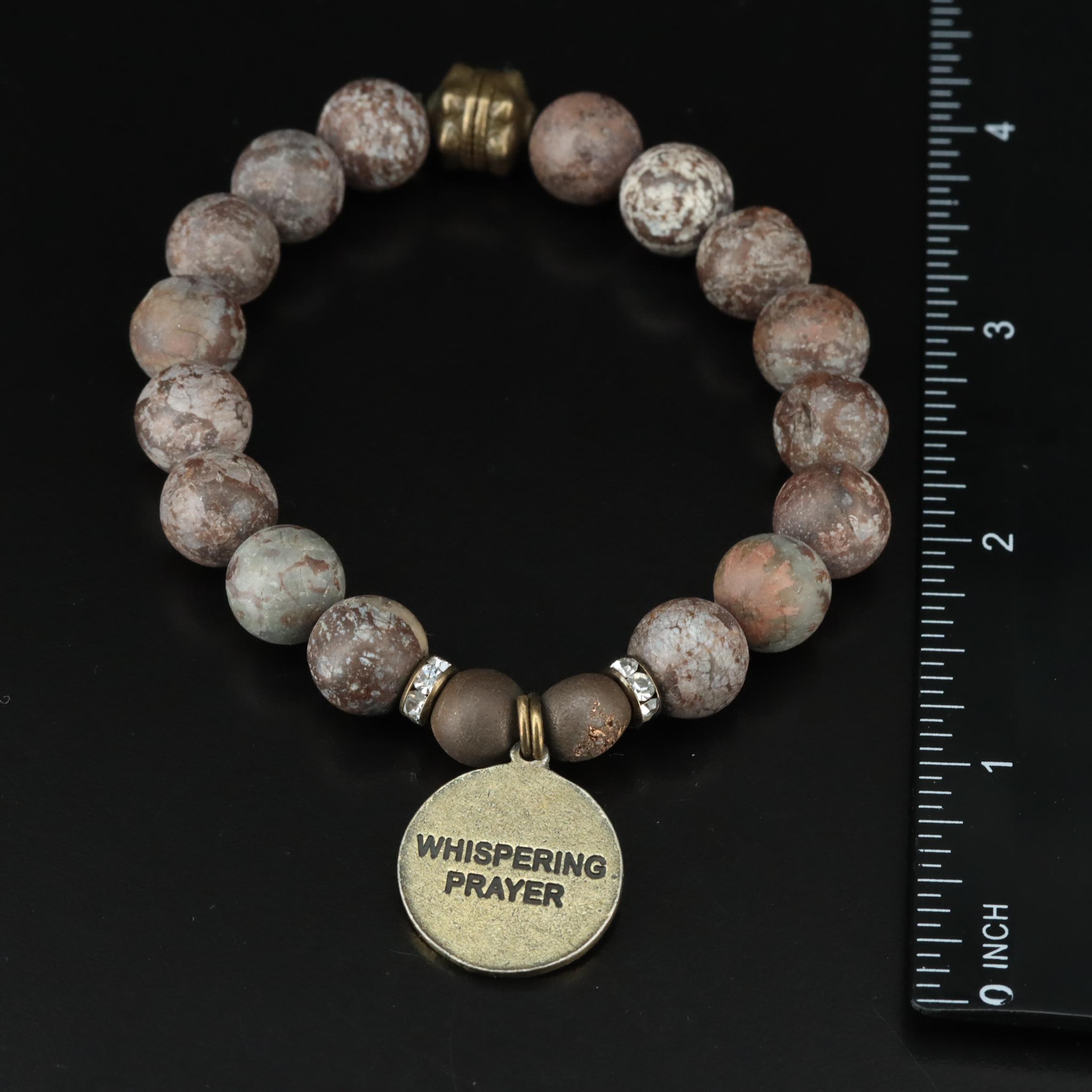 Bead Bracelets Including Magnesite, Agate and Chalcedony