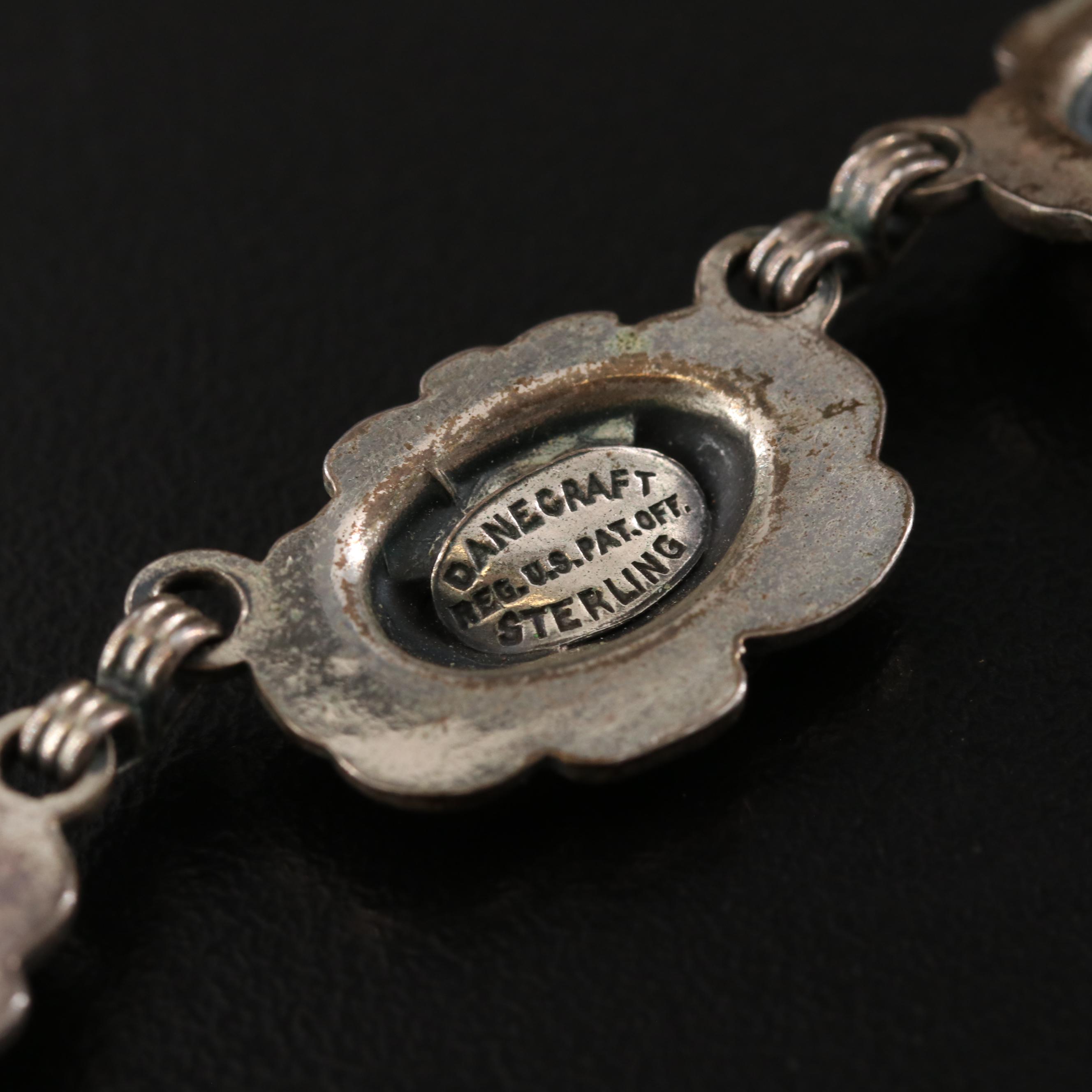 Danecraft Lotus Blossom Necklace and Turquoise Featured in Sterling Jewelry