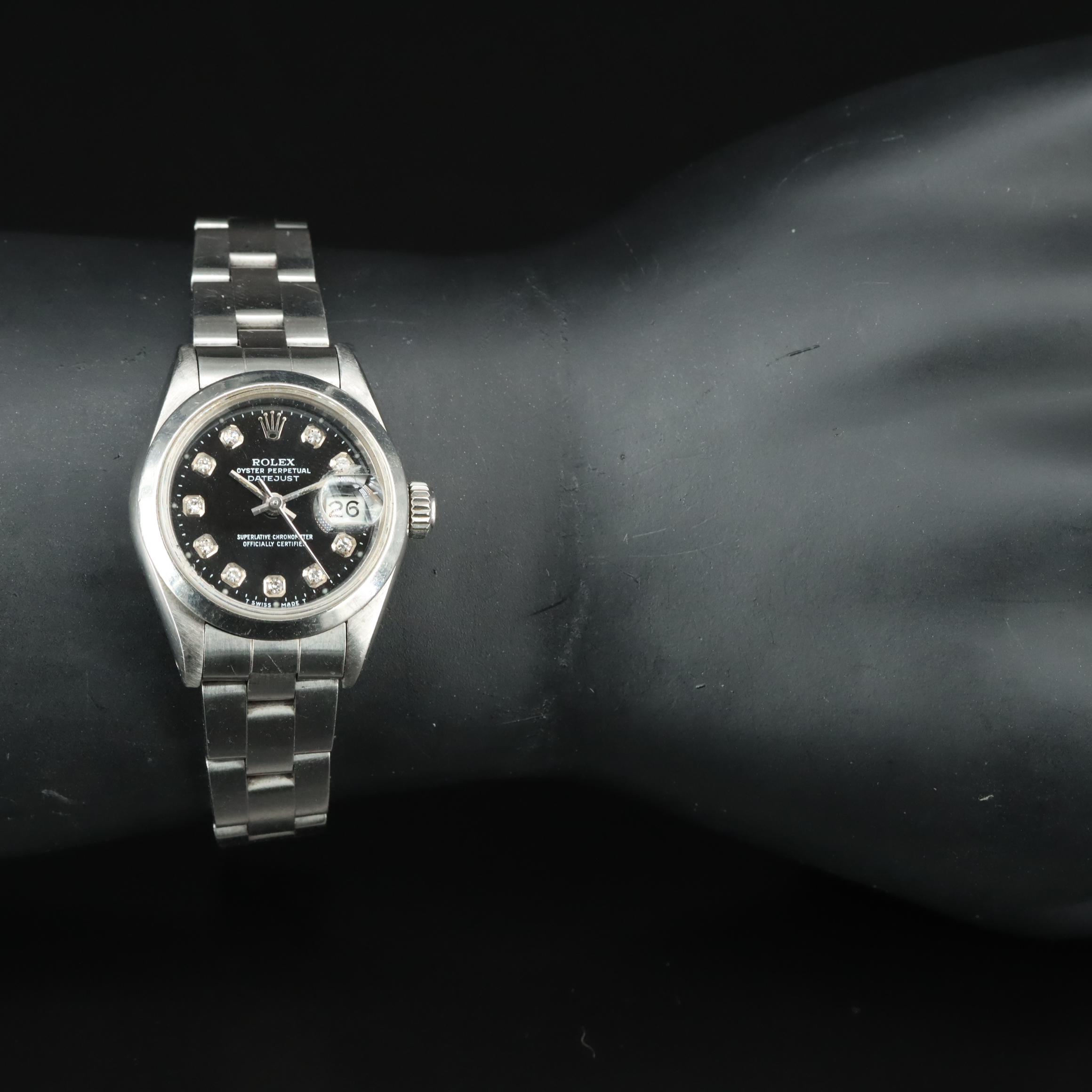 1983 Rolex Custom Diamond Dial Datejust Watch