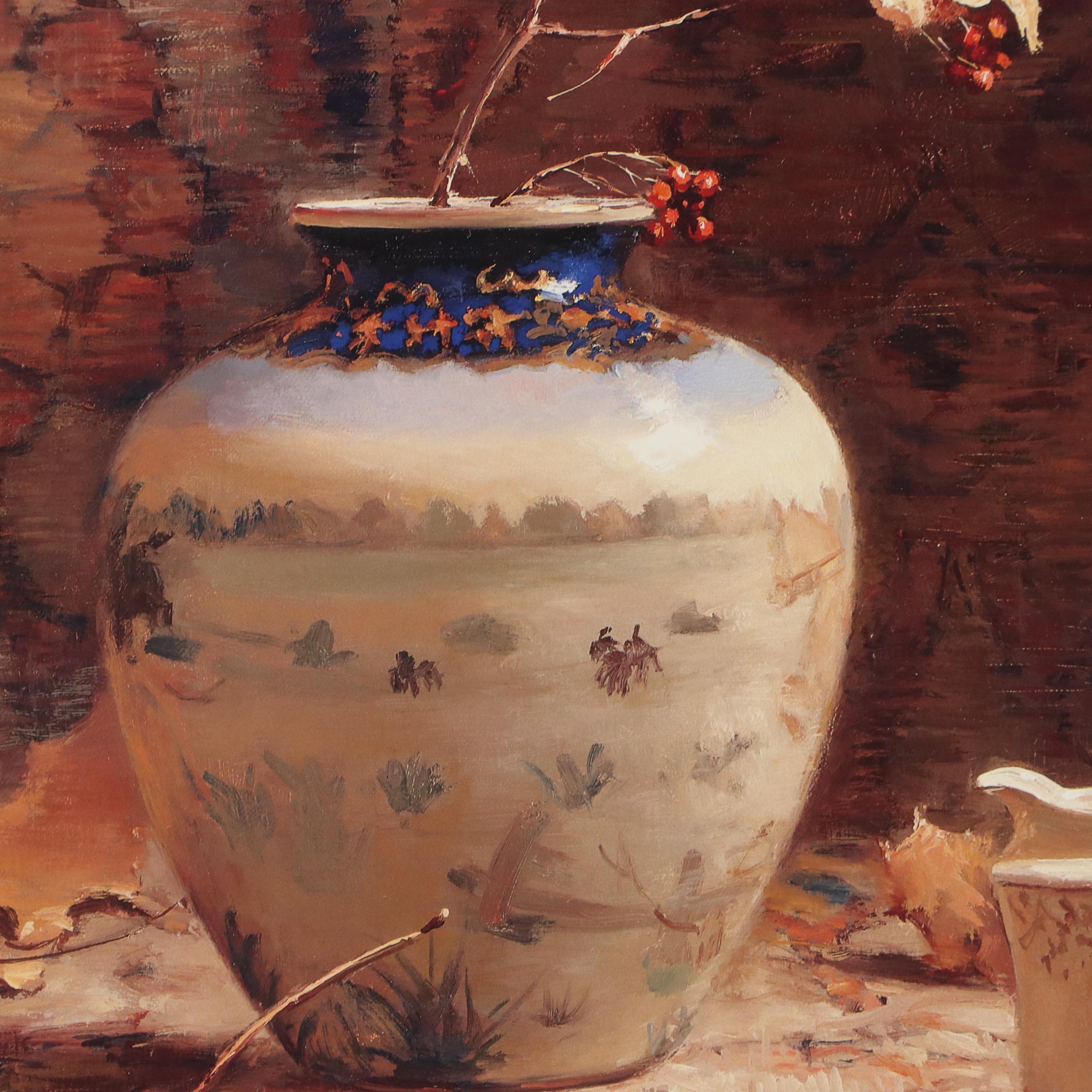 Floral Still Life Offset Lithograph After Delbert Gish, 21st Century