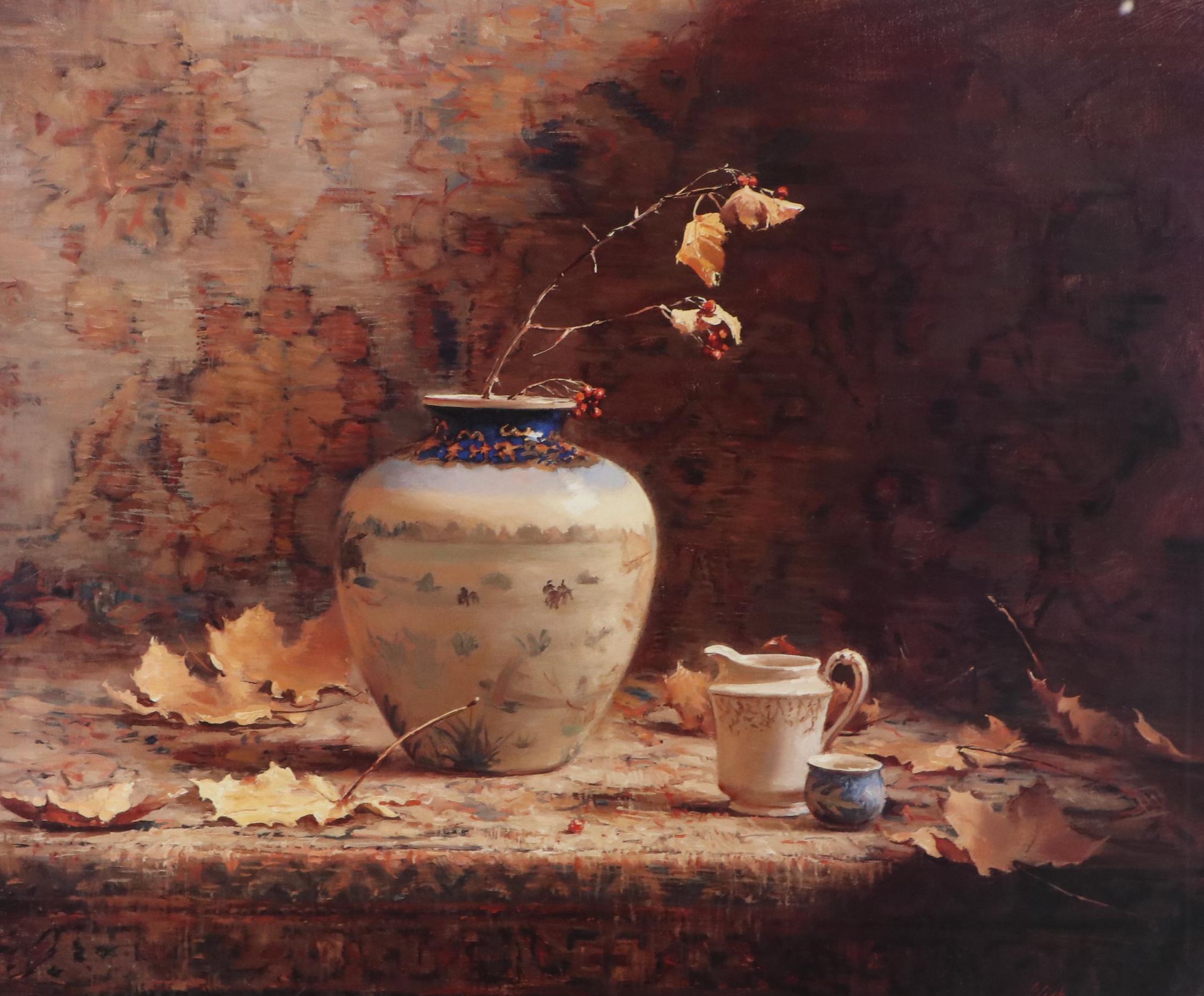 Floral Still Life Offset Lithograph After Delbert Gish, 21st Century