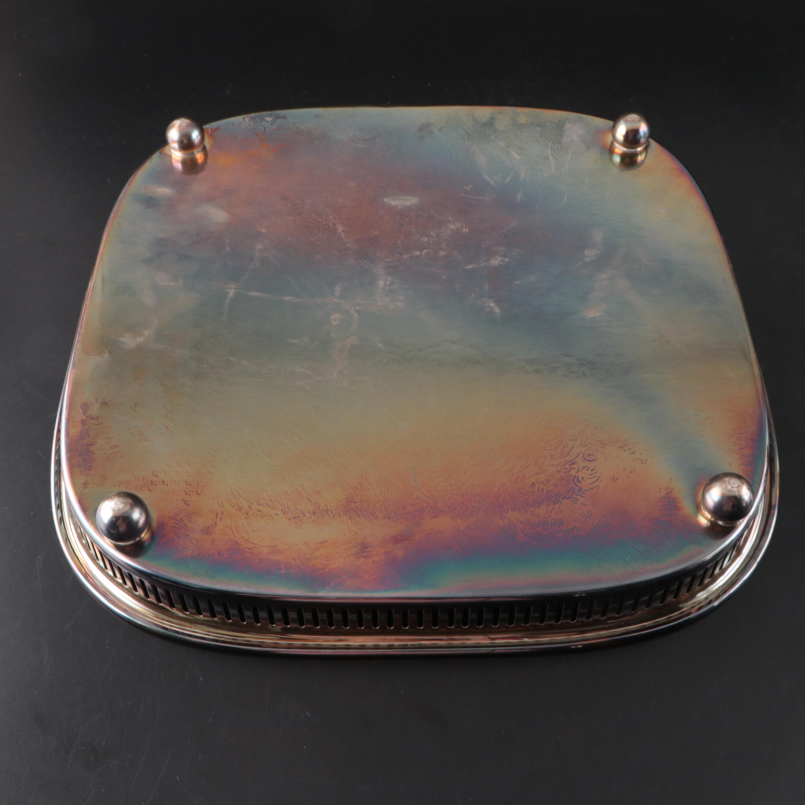 Friedman Silver Co. Entrée Serving Dish with Other Silver Plate Serveware