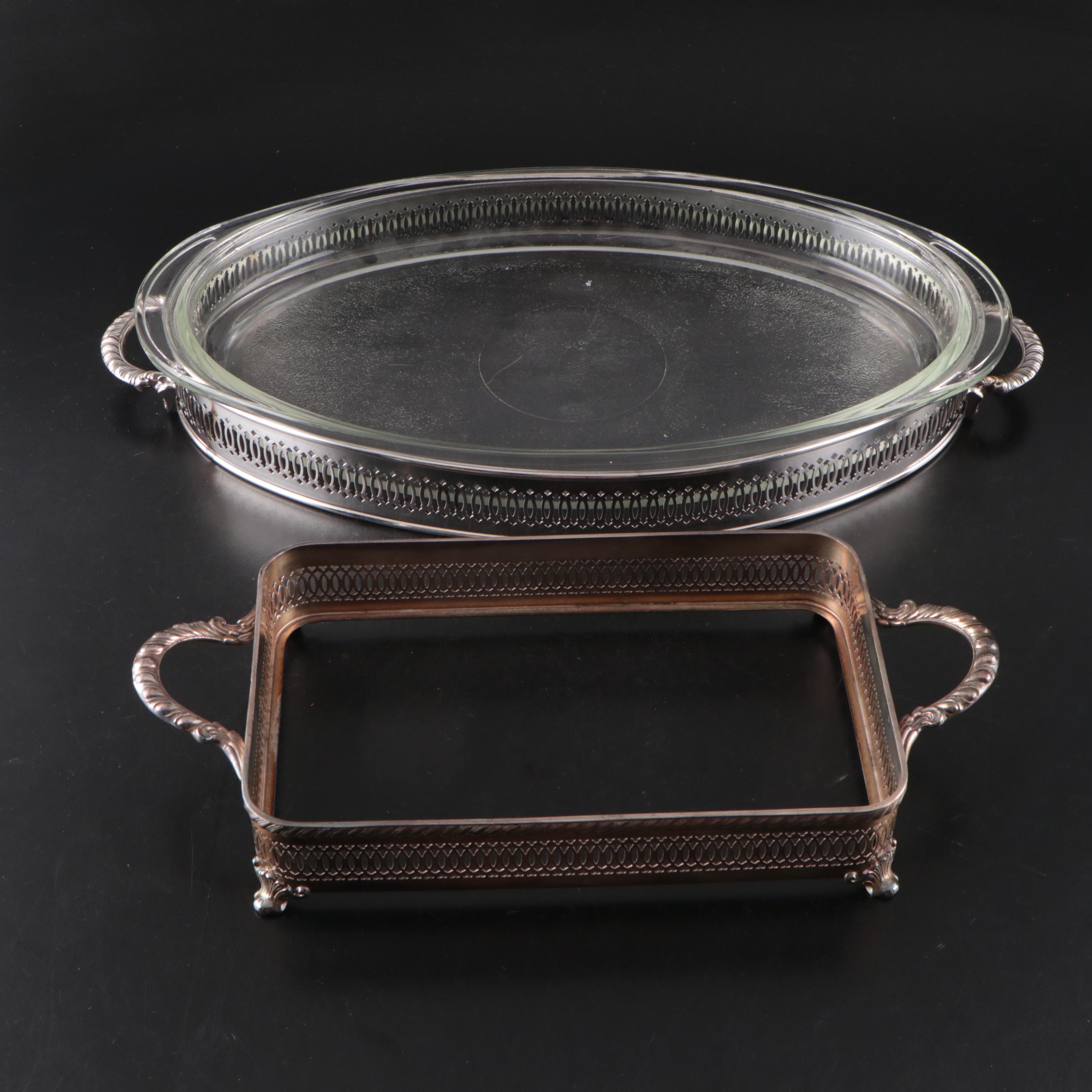 Friedman Silver Co. Entrée Serving Dish with Other Silver Plate Serveware