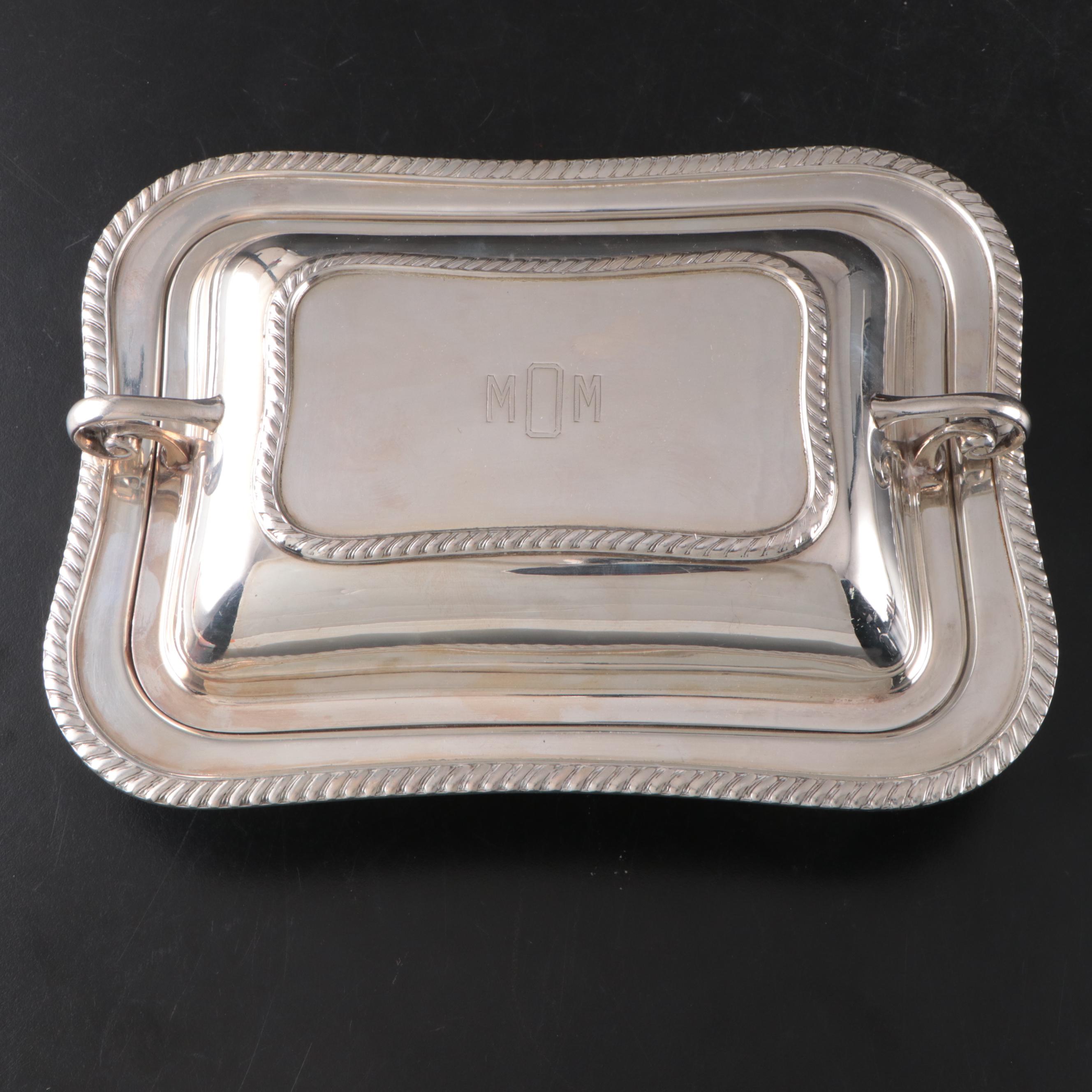 Friedman Silver Co. Entrée Serving Dish with Other Silver Plate Serveware
