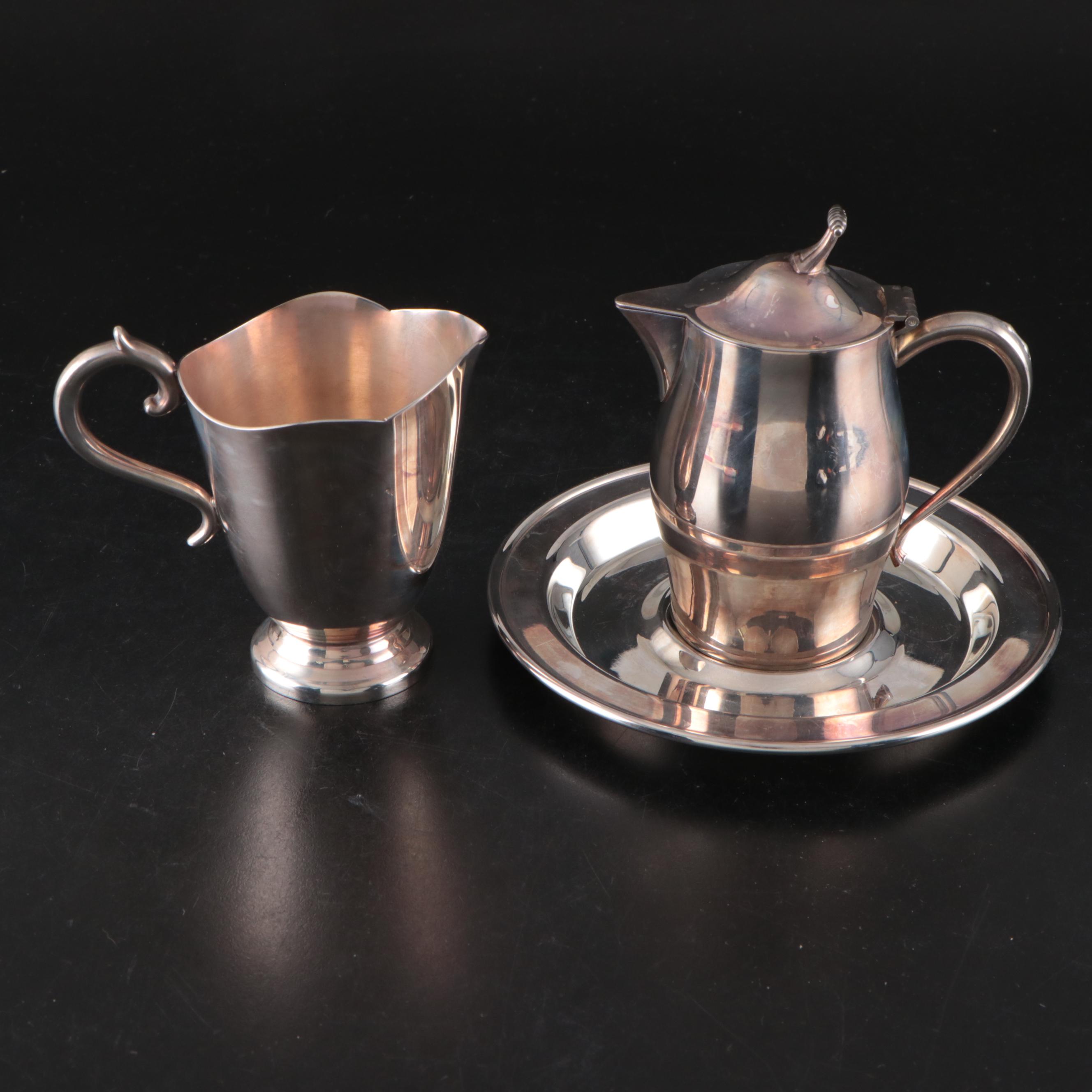 Friedman Silver Co. Entrée Serving Dish with Other Silver Plate Serveware