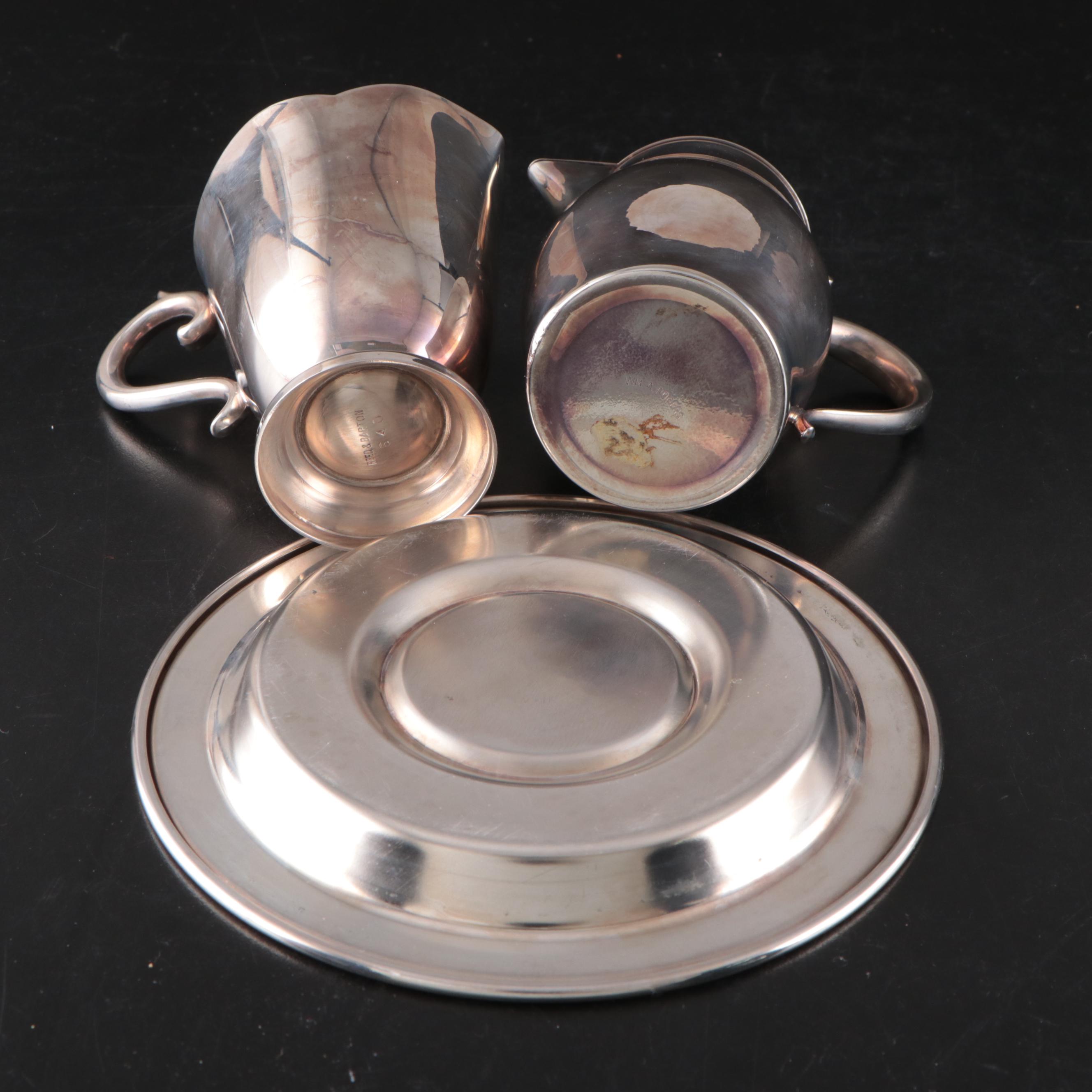 Friedman Silver Co. Entrée Serving Dish with Other Silver Plate Serveware
