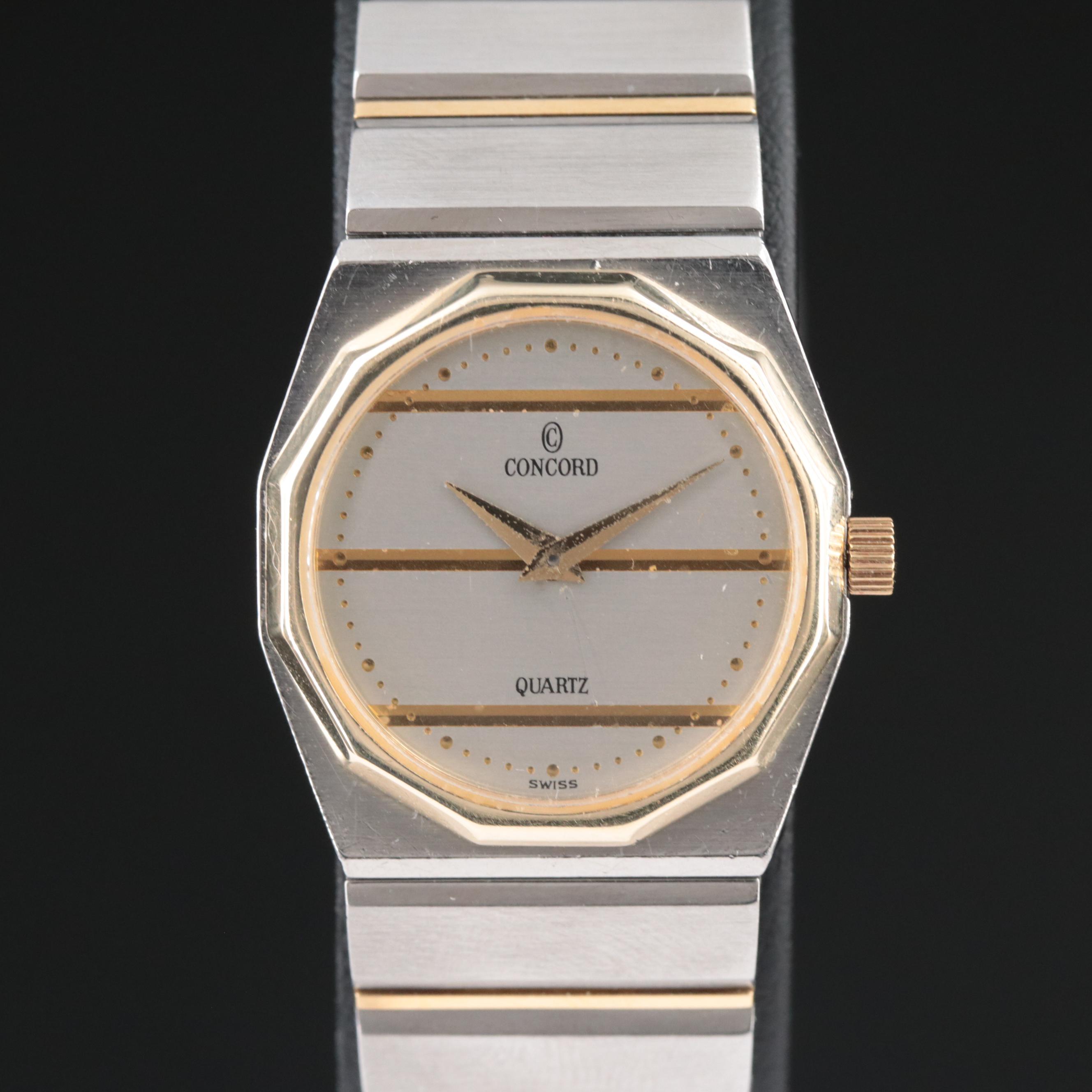 18K and Stainless Steel Concord Mariner Quartz Watch