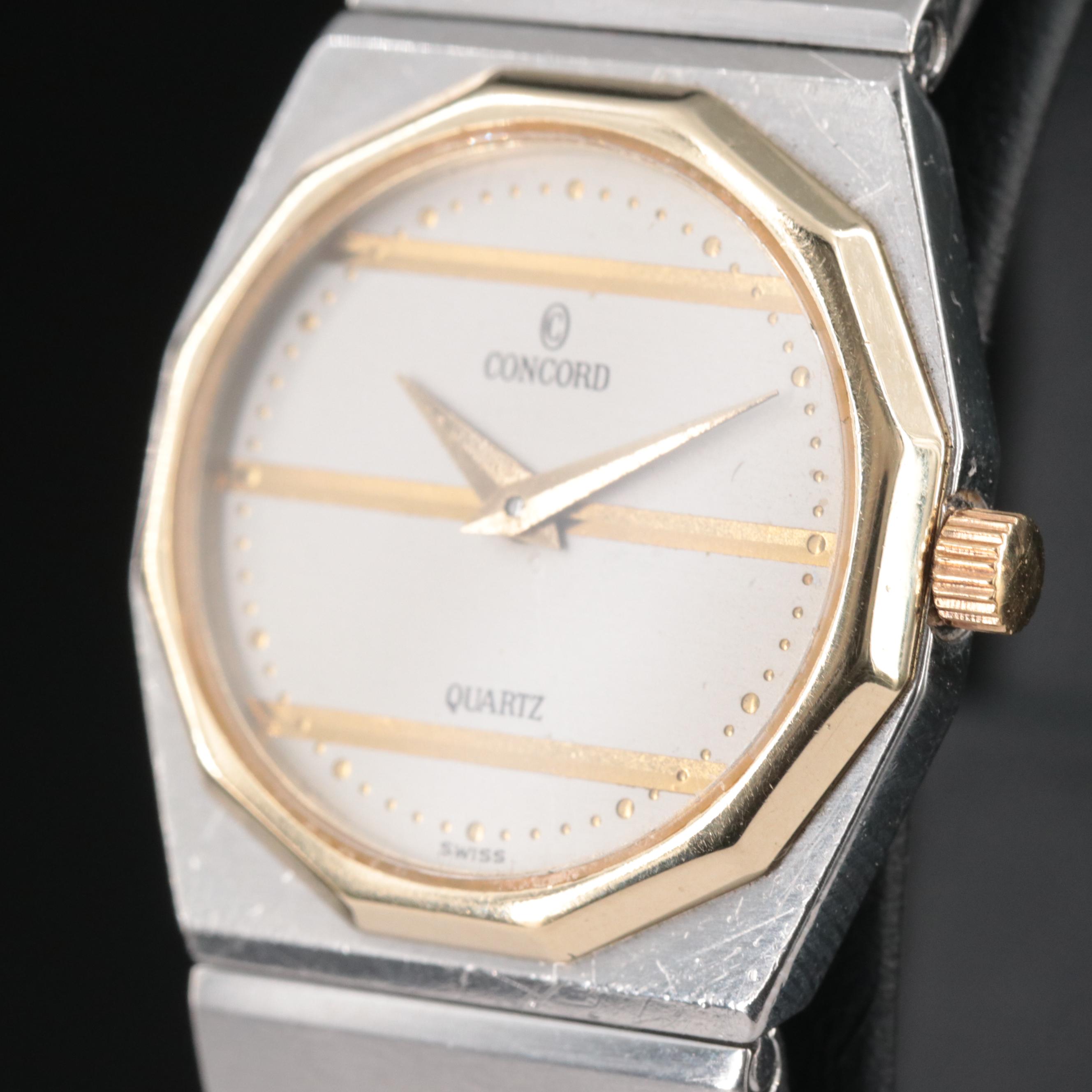 18K and Stainless Steel Concord Mariner Quartz Watch