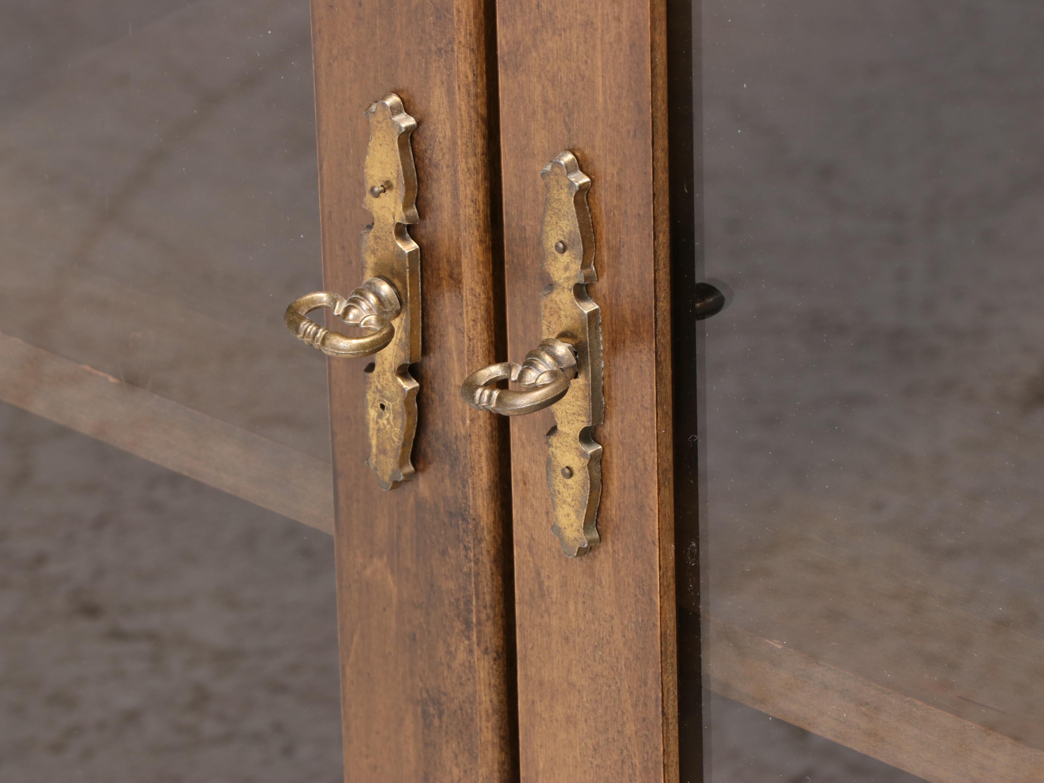 Shaker Style Walnut Finished Entertainment Cabinet
