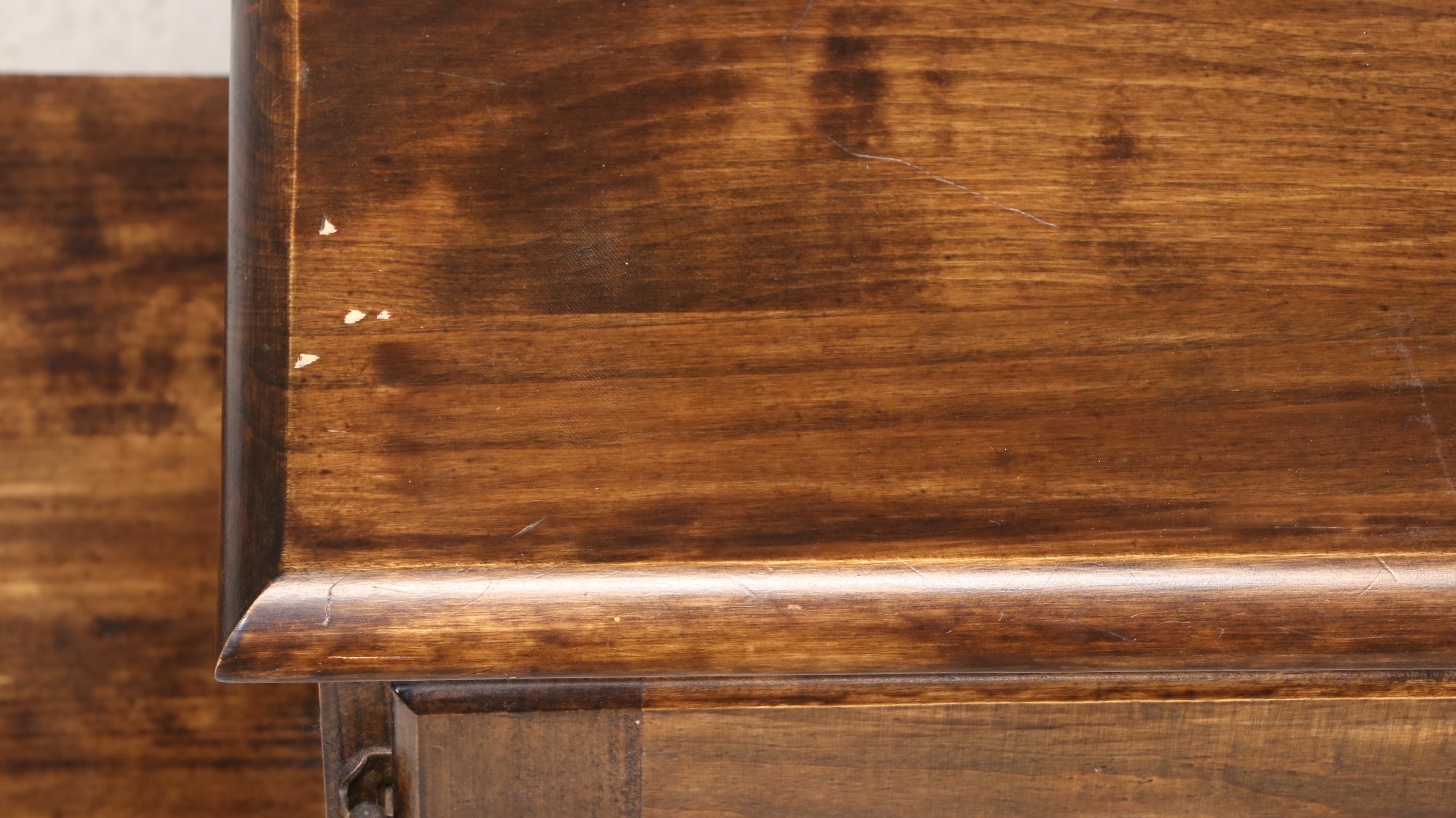 Shaker Style Walnut Finished Entertainment Cabinet