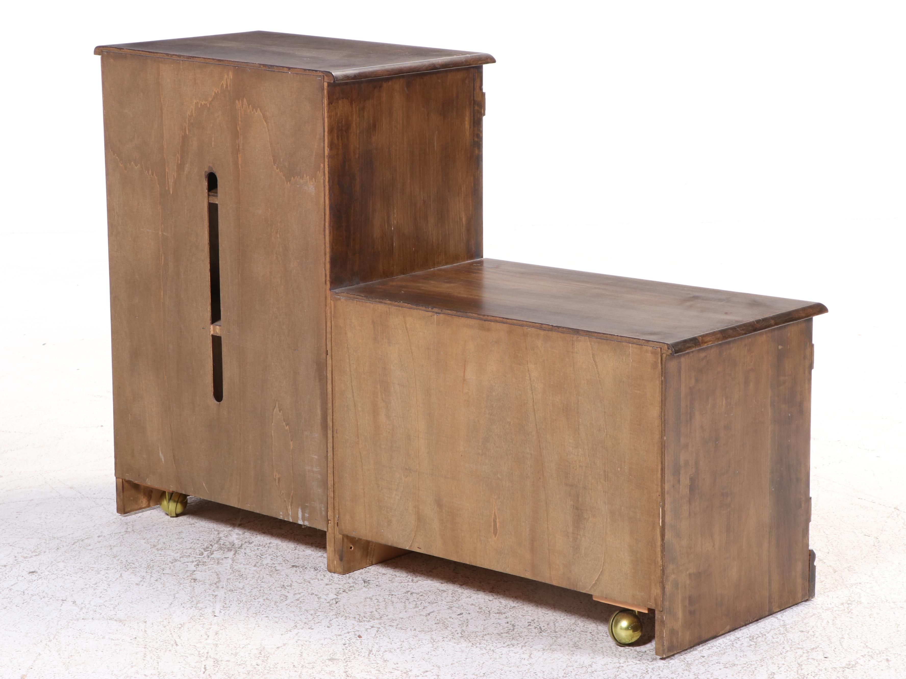 Shaker Style Walnut Finished Entertainment Cabinet