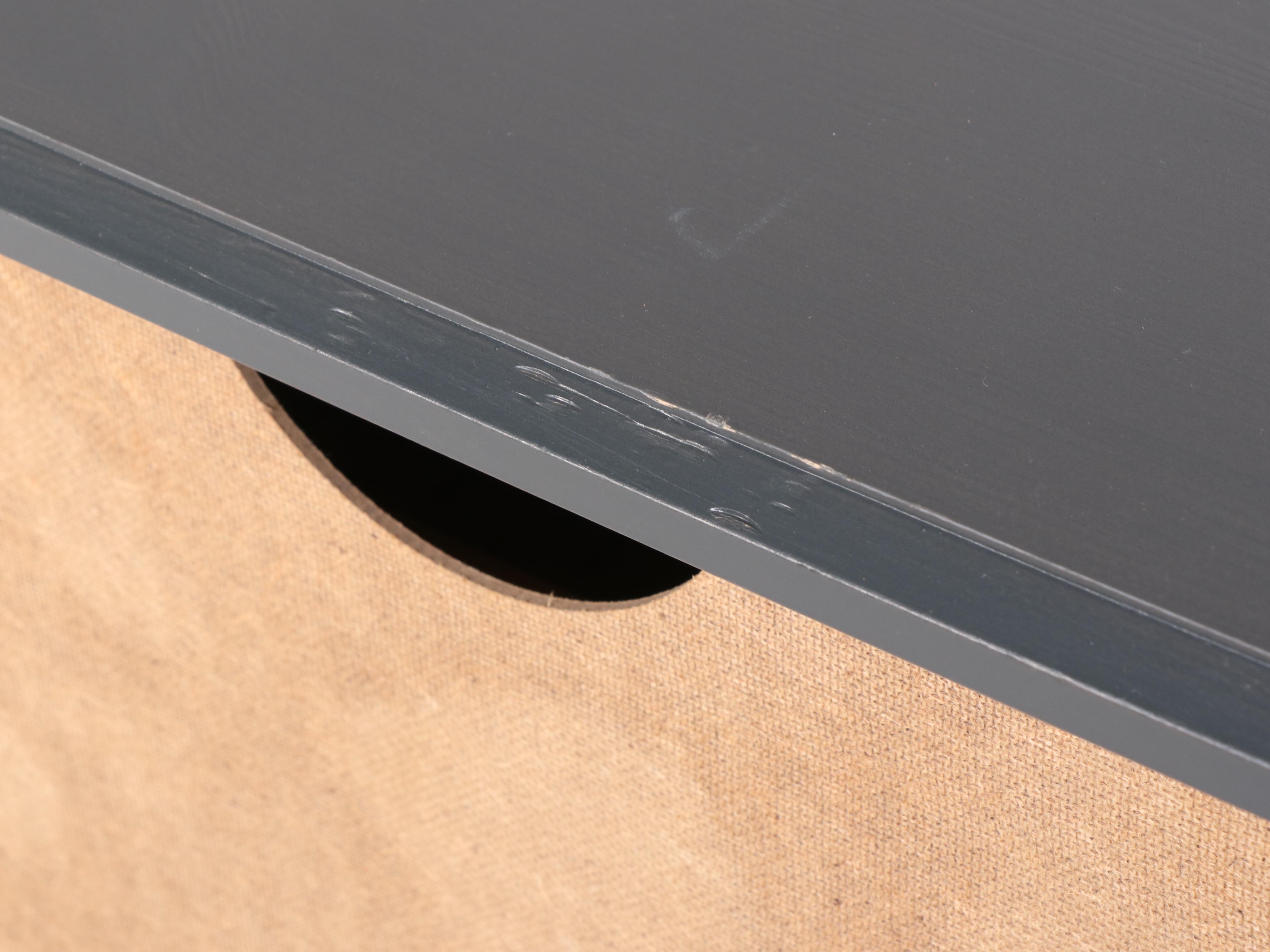 IKEA "Edland" Louis XV Style Grey-Painted Two-Drawer Chest