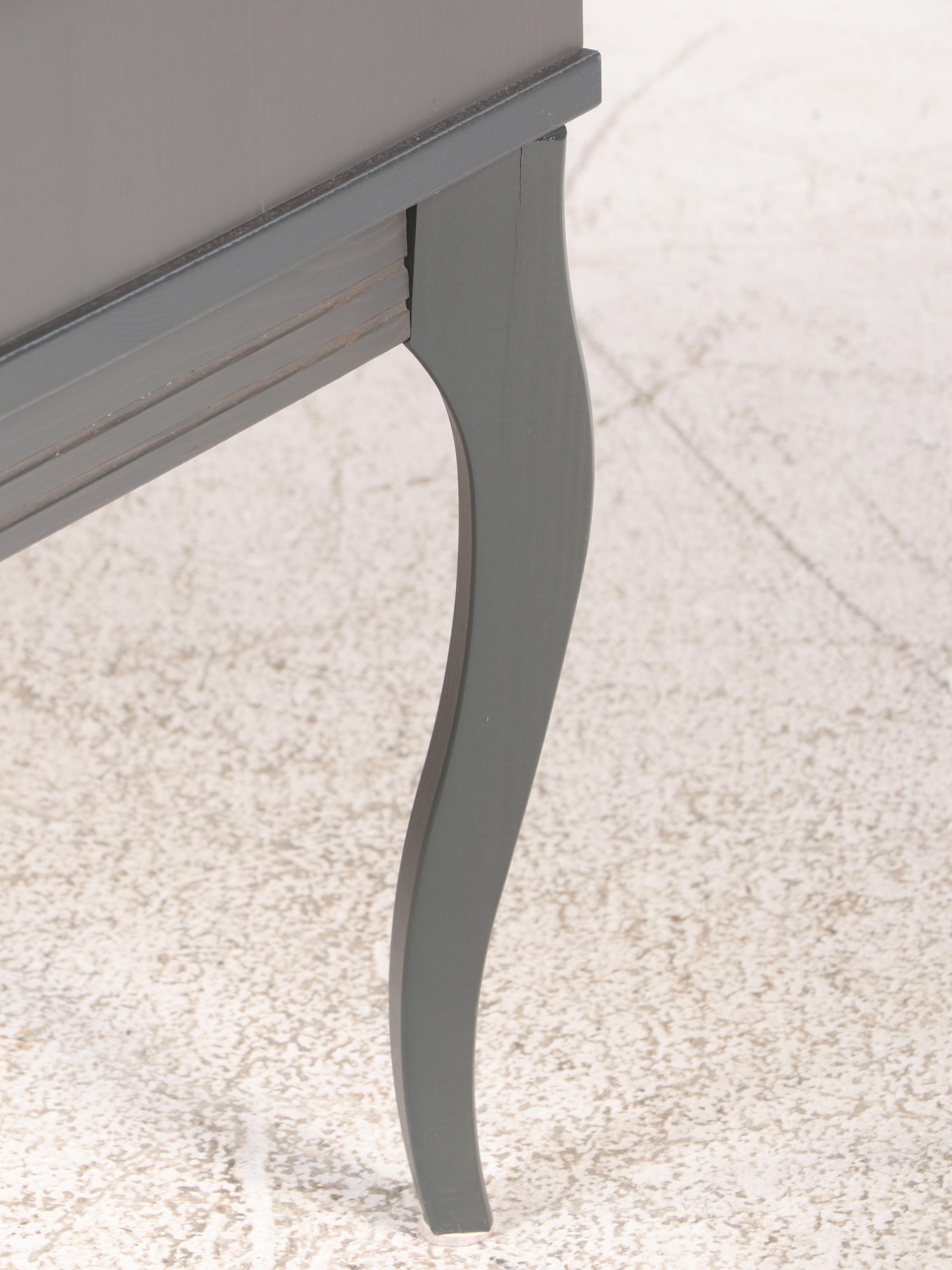 IKEA "Edland" Louis XV Style Grey-Painted Two-Drawer Chest