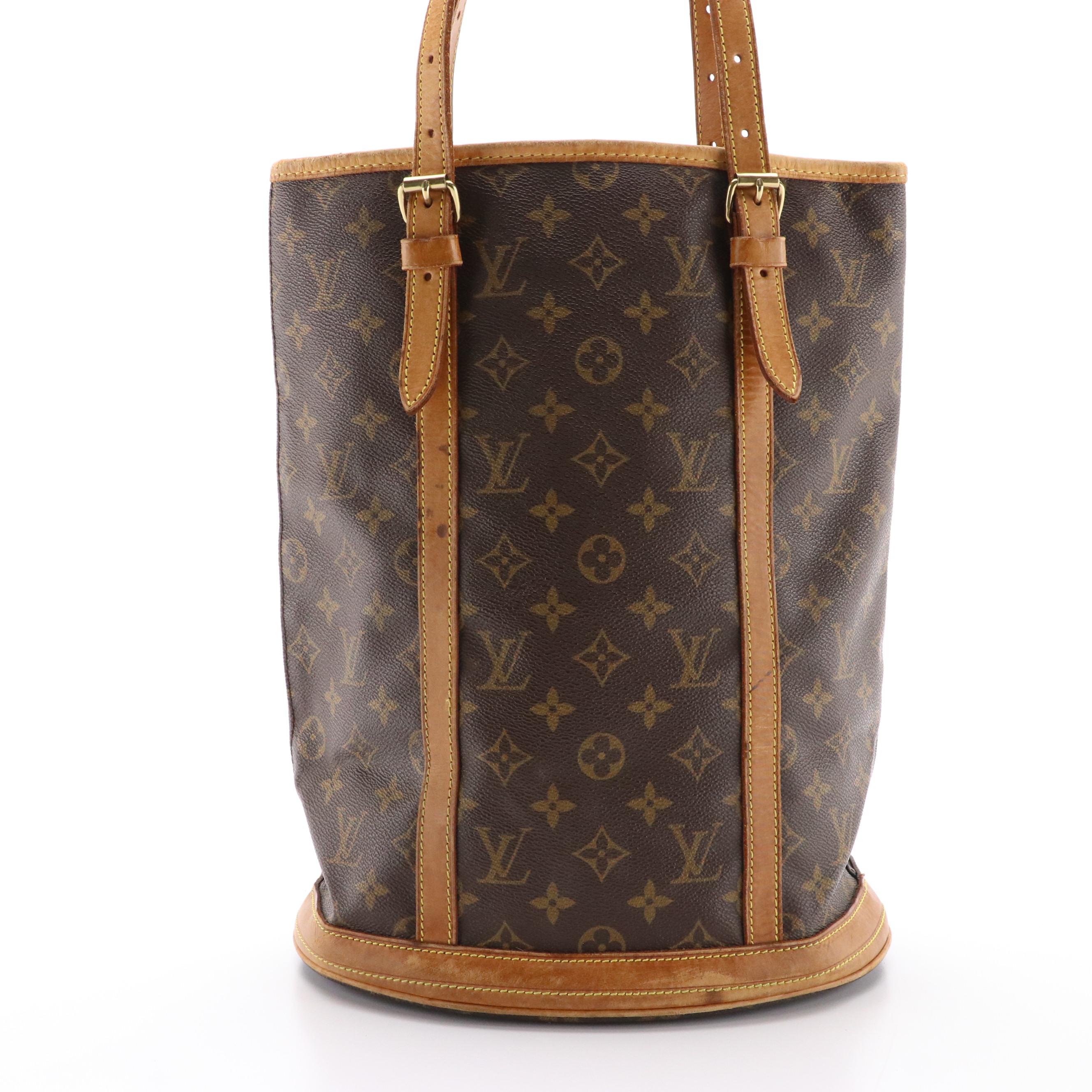 Louis Vuitton Marais GM Bucket Bag in Monogram Canvas and Vachetta Leather Trim