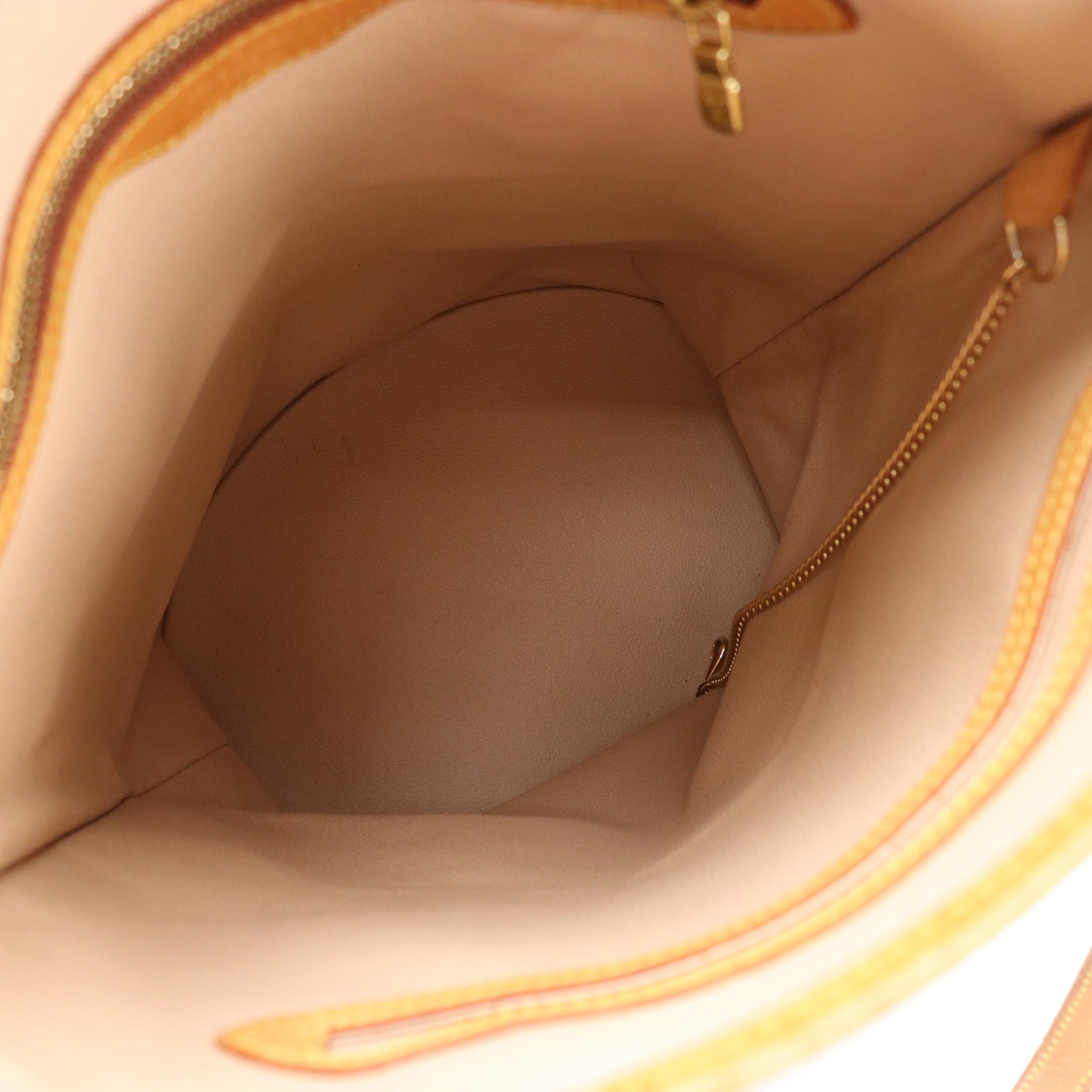 Louis Vuitton Marais GM Bucket Bag in Monogram Canvas and Vachetta Leather Trim
