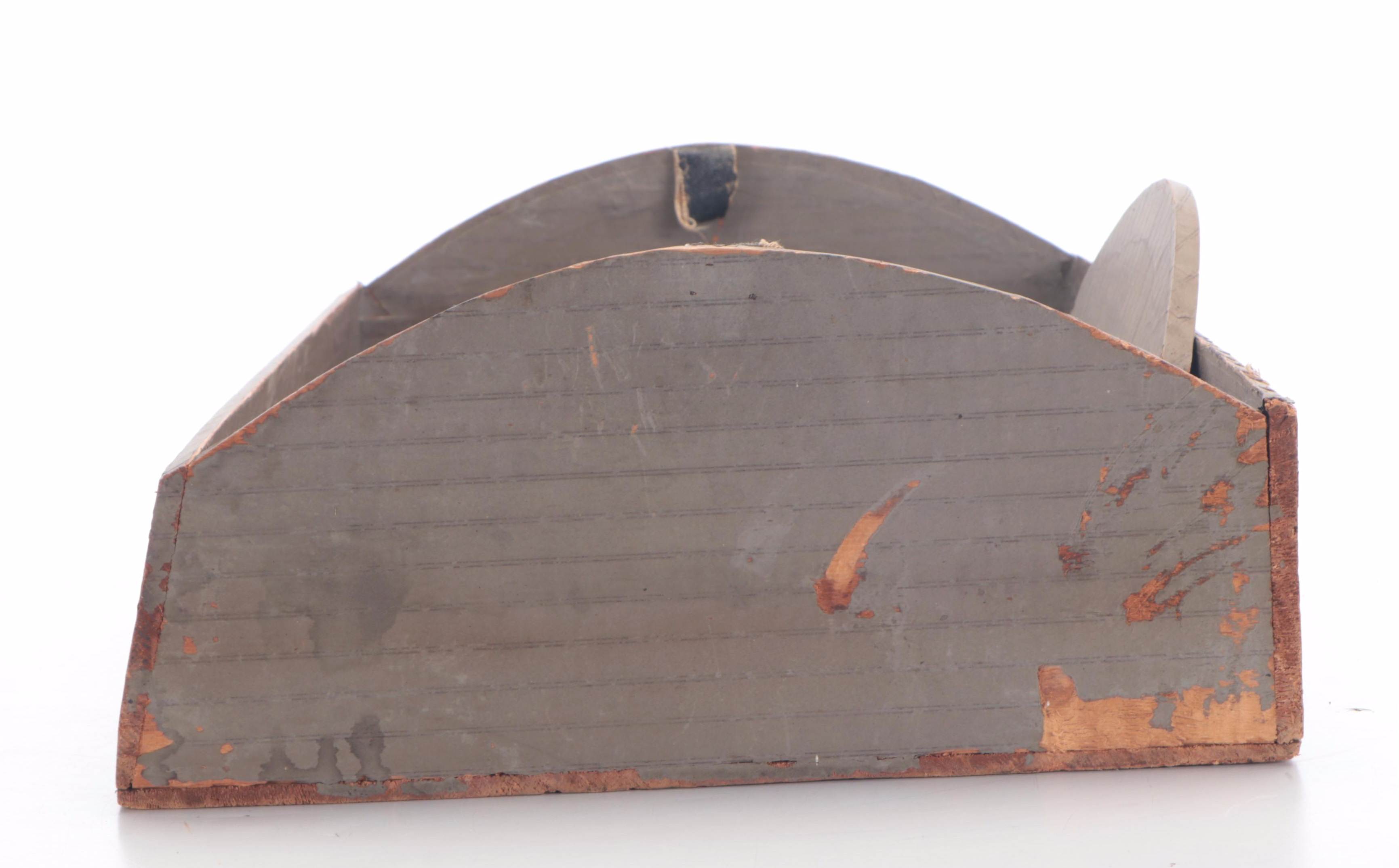 Late Victorian Wood and Metal Dome Top Trunk, Late 19th/ Early 20th