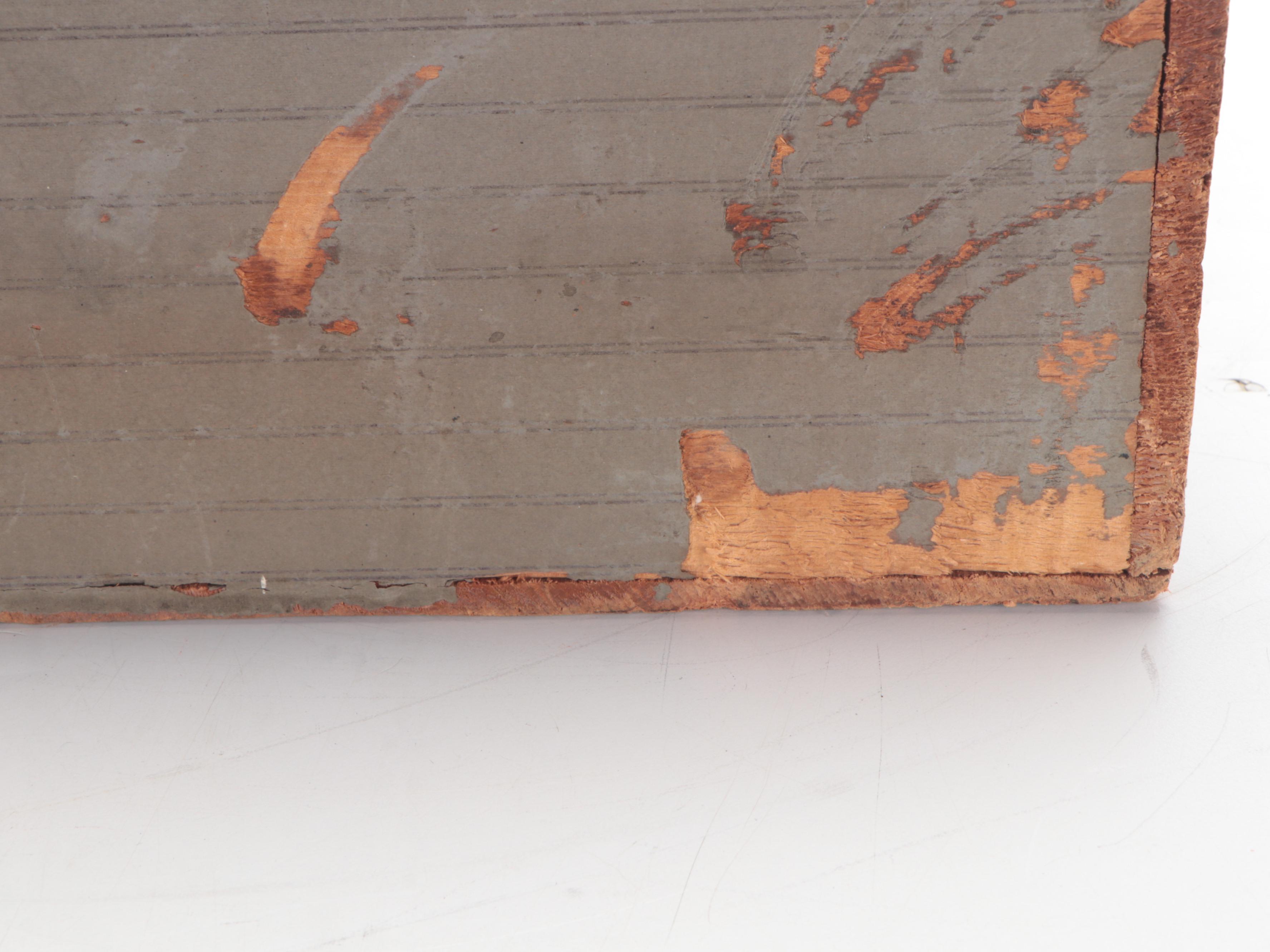 Late Victorian Wood and Metal Dome Top Trunk, Late 19th/ Early 20th Century