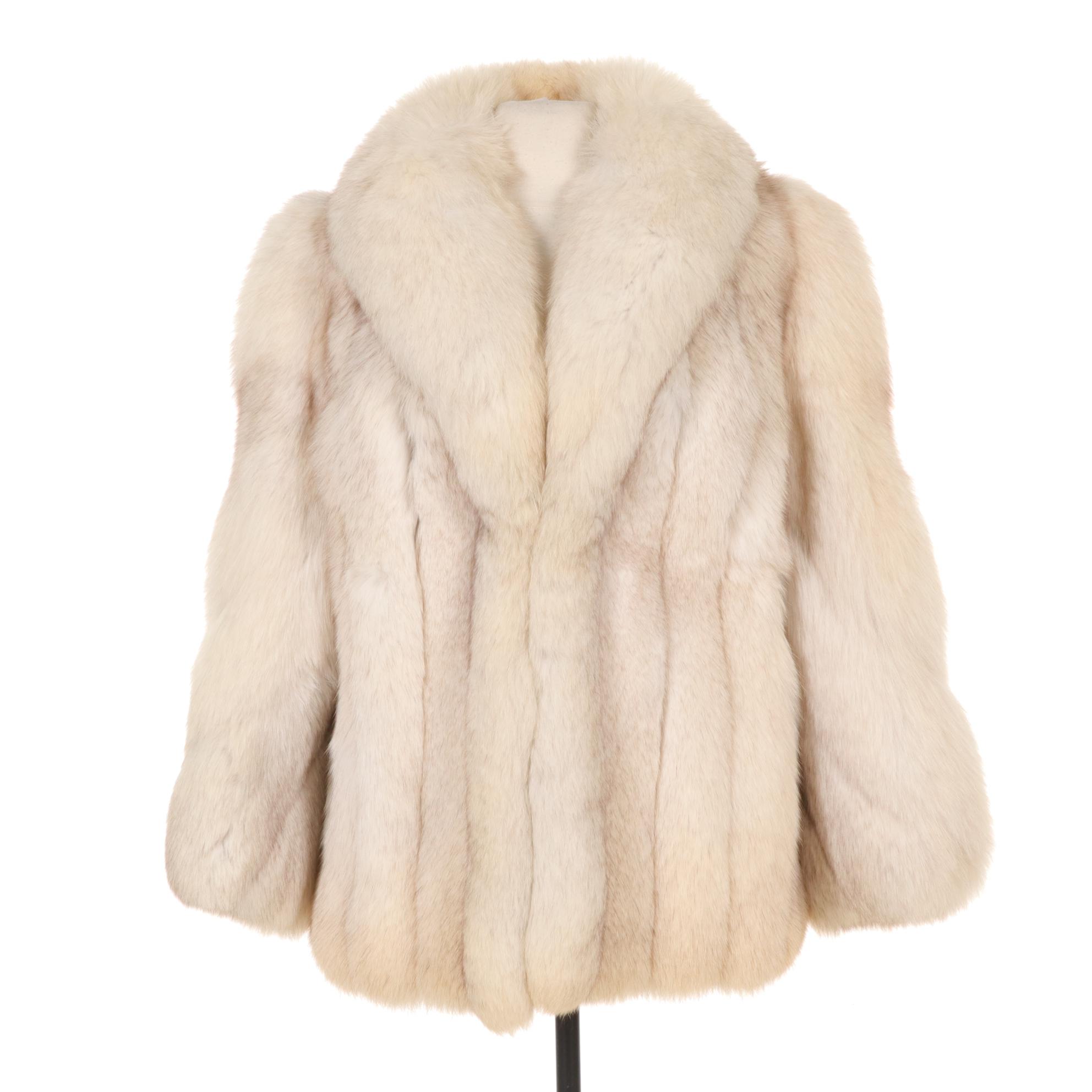 Blue Fox Fur Coat